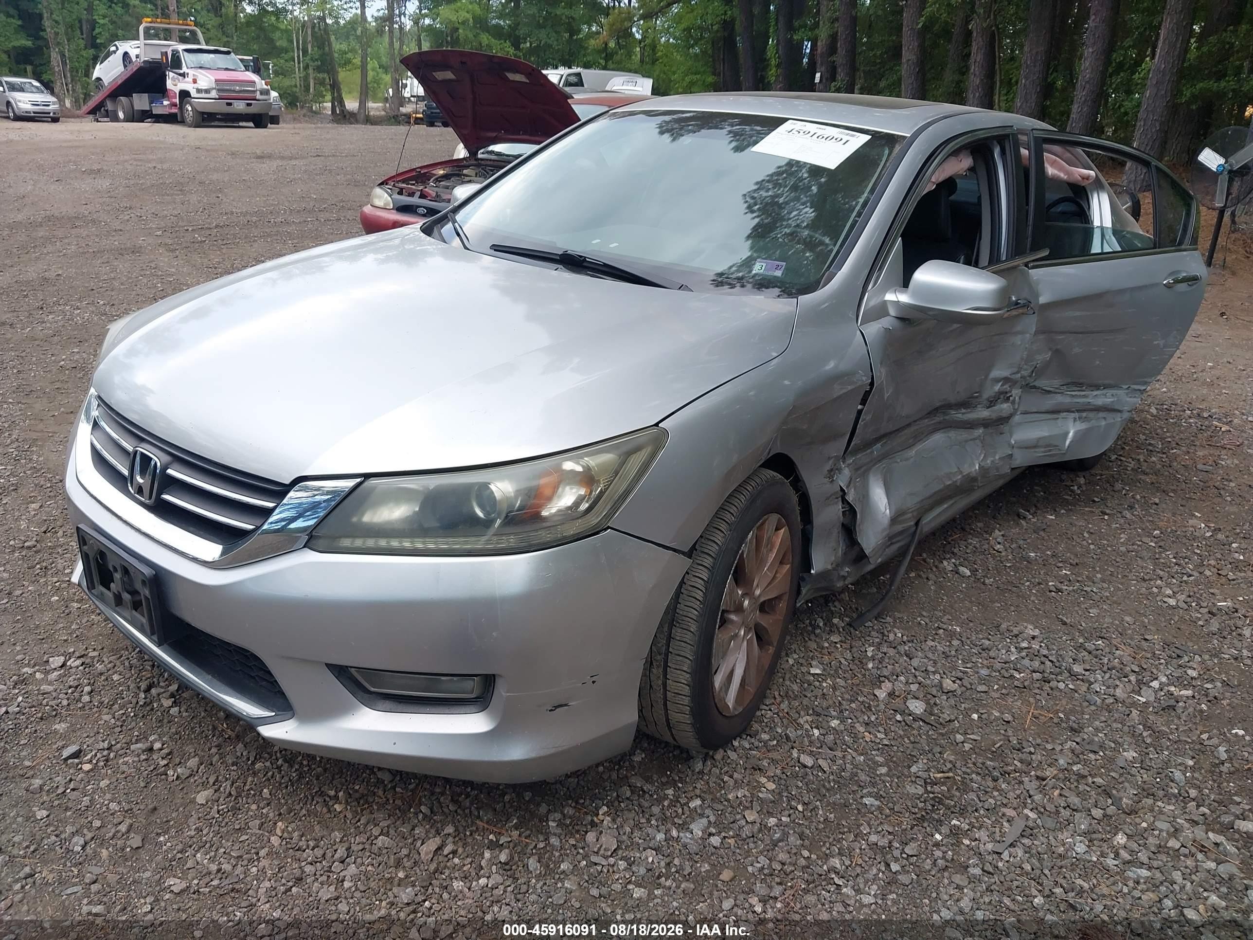 2013 Honda Accord Ex-l Gray vin: 1HGCR2F87DA048964
