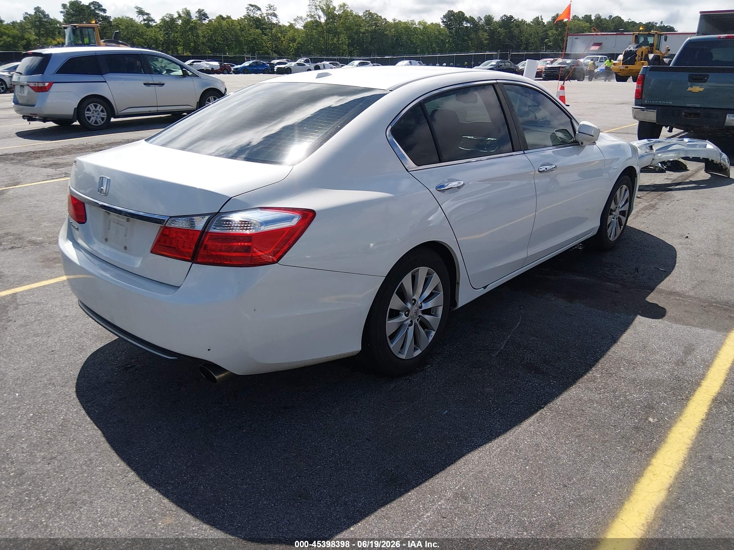 2013 Honda Accord Ex-l Белый vin: 1HGCR2F87DA057227