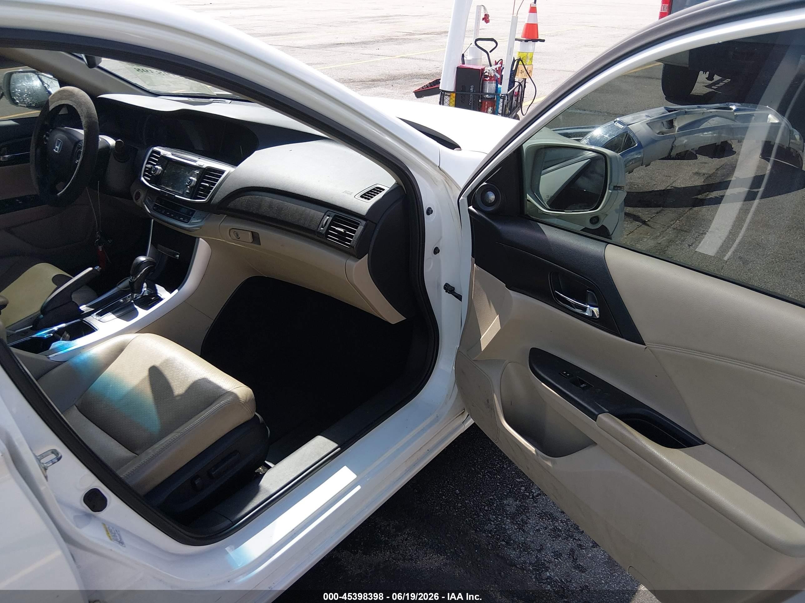 2013 Honda Accord Ex-l Белый vin: 1HGCR2F87DA057227