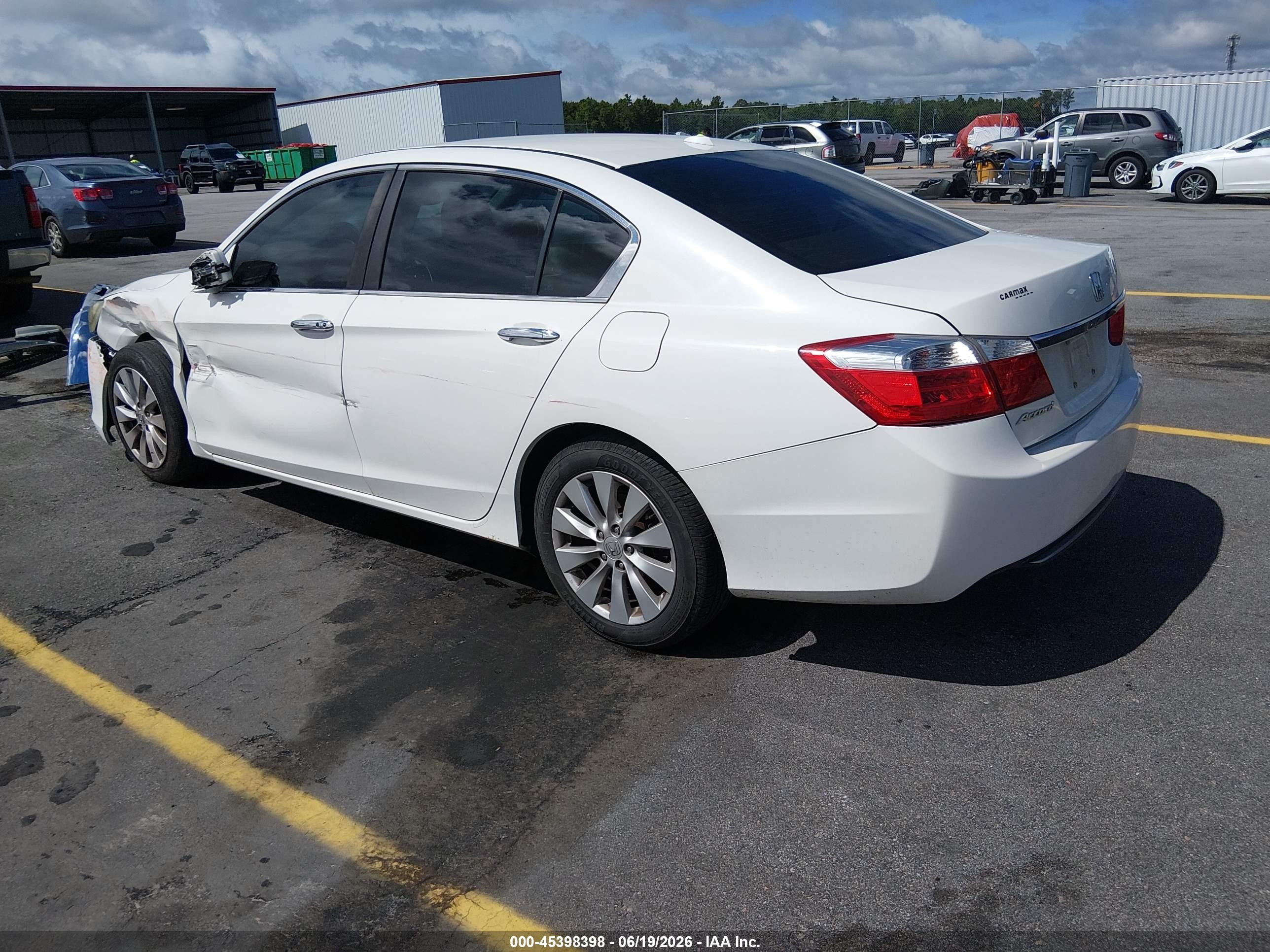 2013 Honda Accord Ex-l Белый vin: 1HGCR2F87DA057227