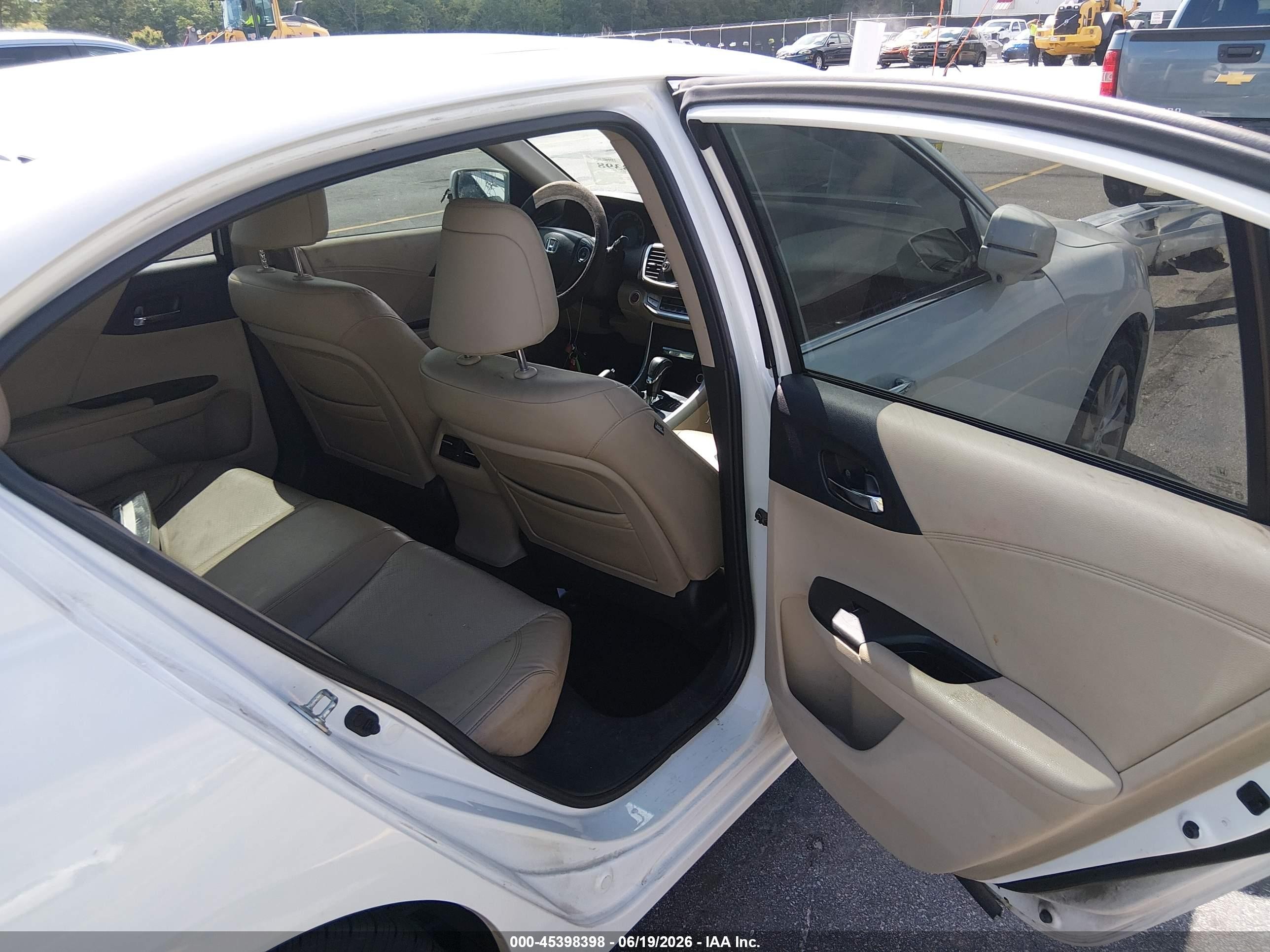 2013 Honda Accord Ex-l Белый vin: 1HGCR2F87DA057227
