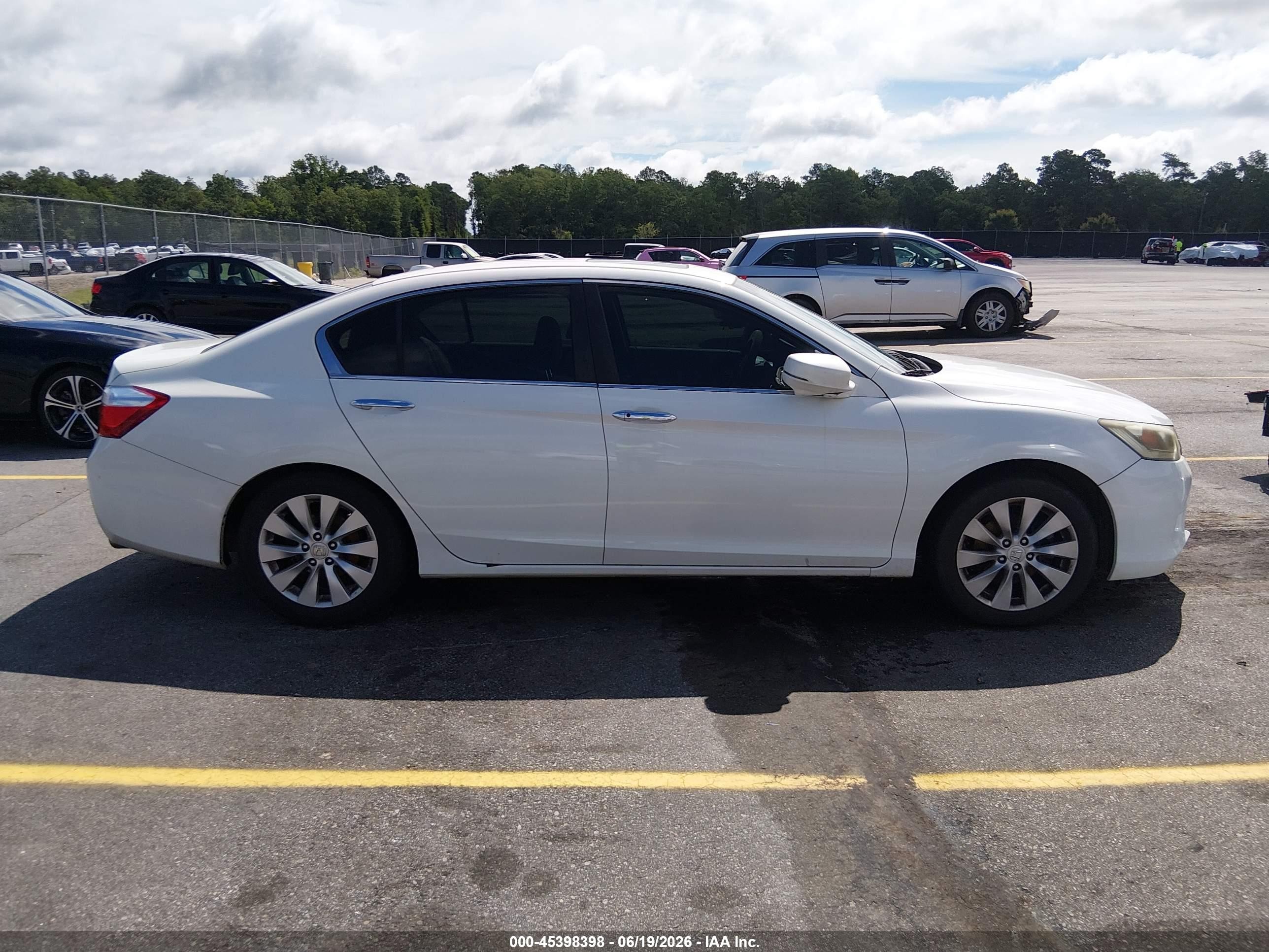 2013 Honda Accord Ex-l Белый vin: 1HGCR2F87DA057227