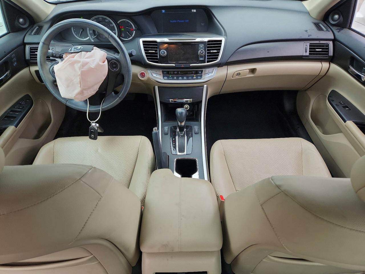 2013 Honda Accord Exl White vin: 1HGCR2F87DA060113