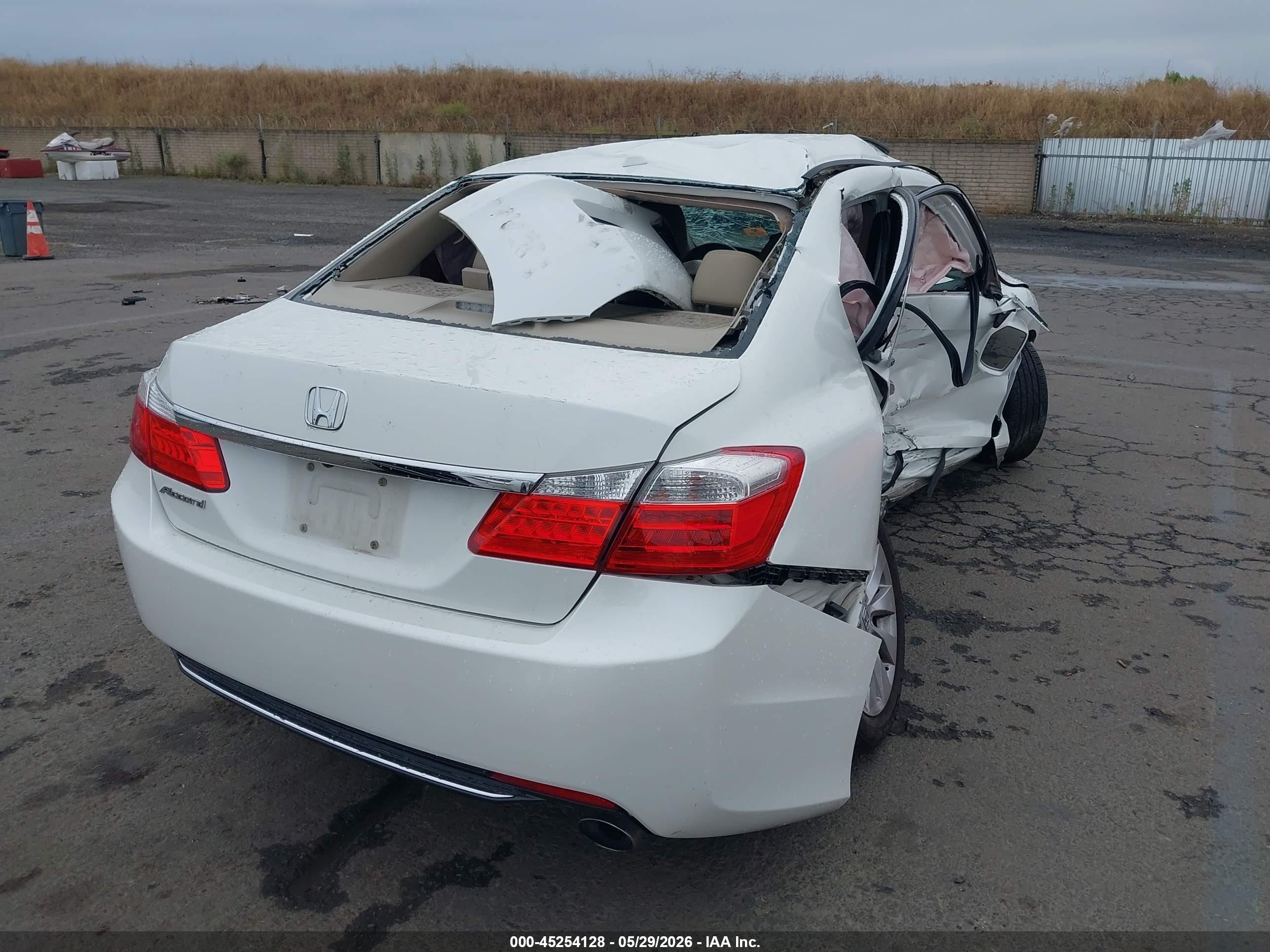2013 Honda Accord Ex-l Белый vin: 1HGCR2F87DA119595