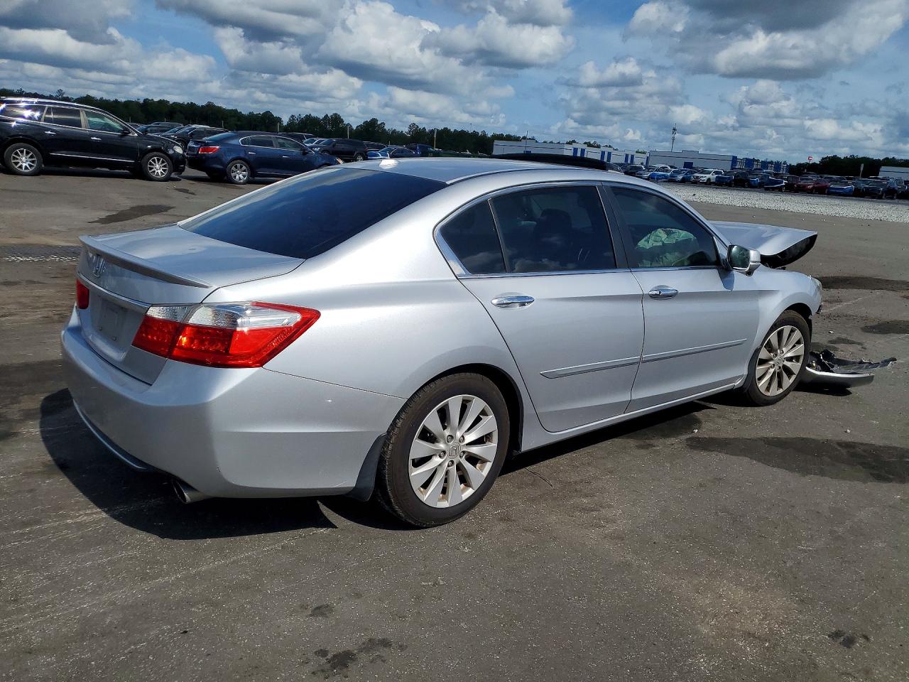 2013 Honda Accord Exl Silver vin: 1HGCR2F87DA136428