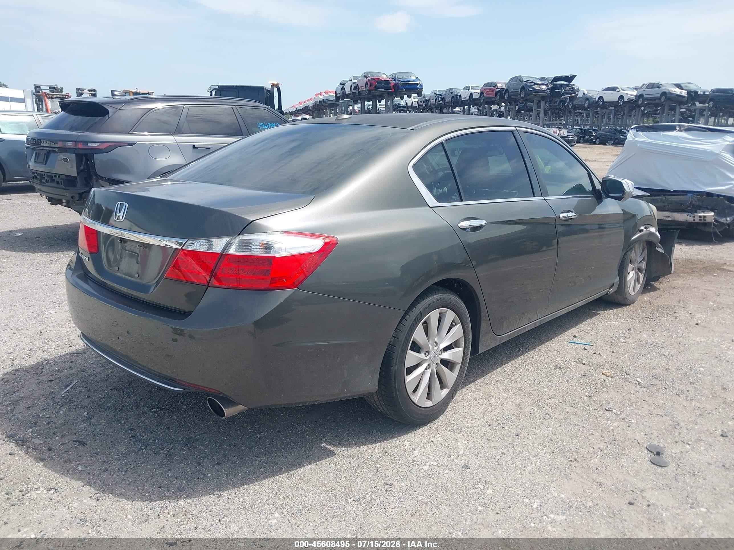 2013 Honda Accord Ex-l Серый vin: 1HGCR2F87DA140642