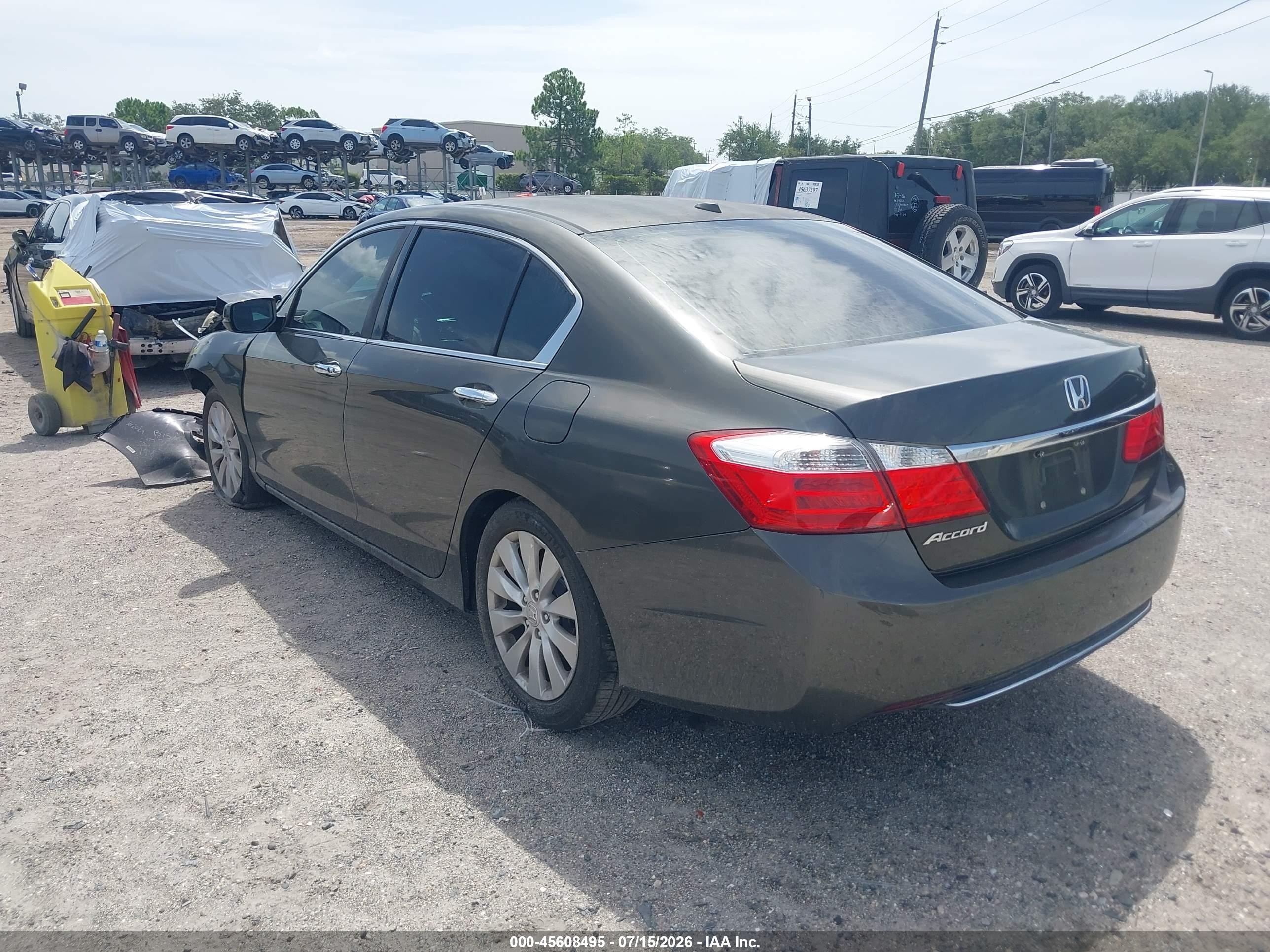 2013 Honda Accord Ex-l Серый vin: 1HGCR2F87DA140642