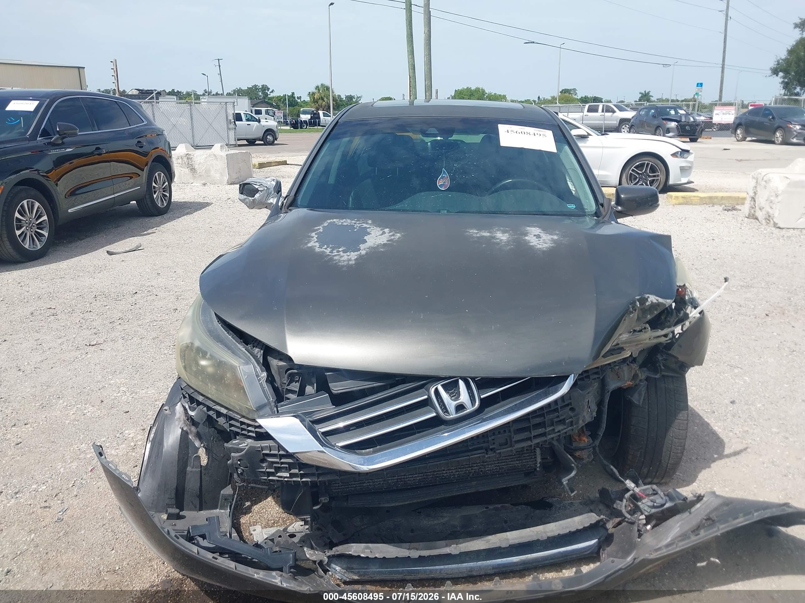 2013 Honda Accord Ex-l Серый vin: 1HGCR2F87DA140642