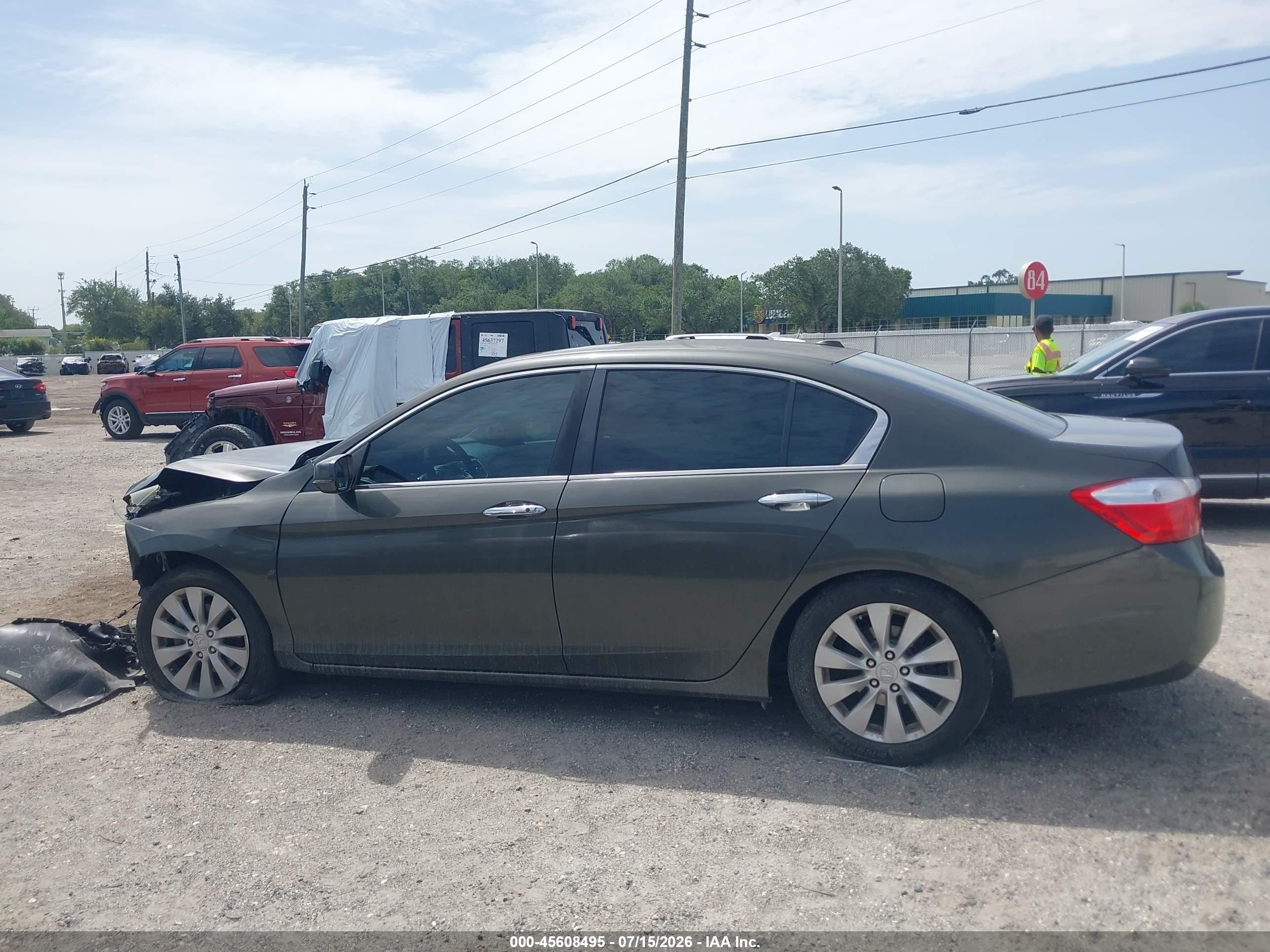 2013 Honda Accord Ex-l Серый vin: 1HGCR2F87DA140642
