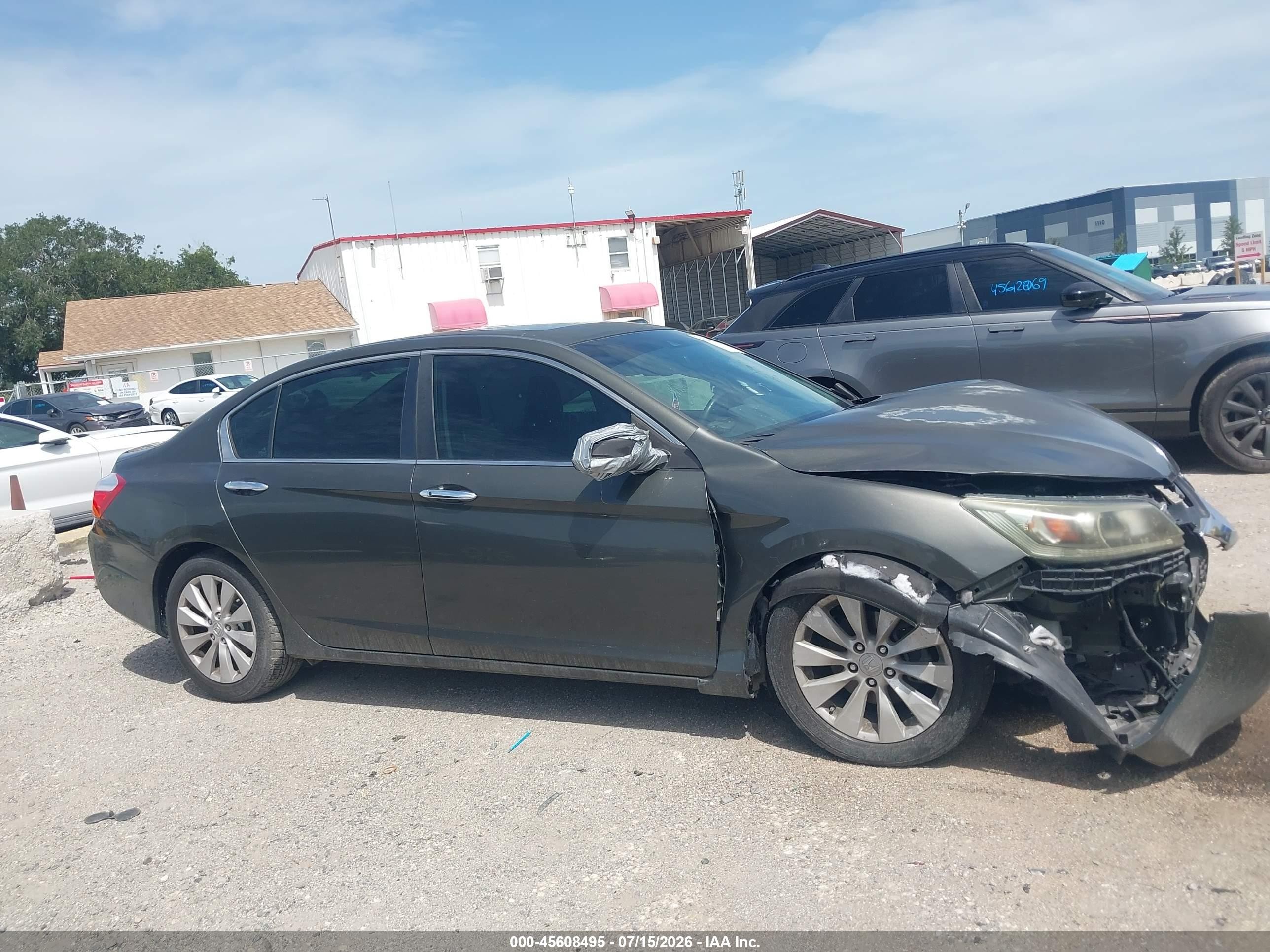 2013 Honda Accord Ex-l Серый vin: 1HGCR2F87DA140642