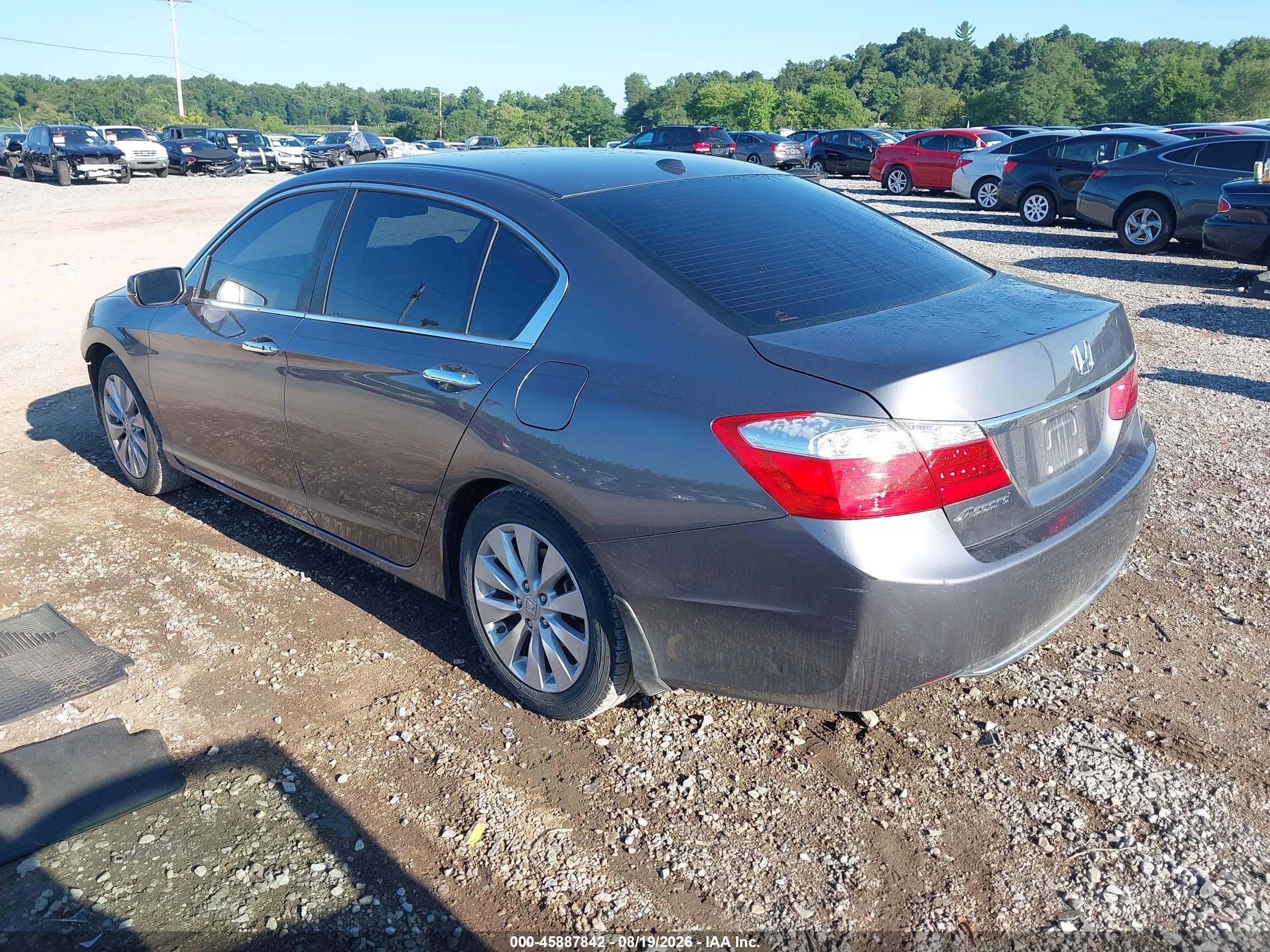 2013 Honda Accord Ex-l Серый vin: 1HGCR2F87DA144030