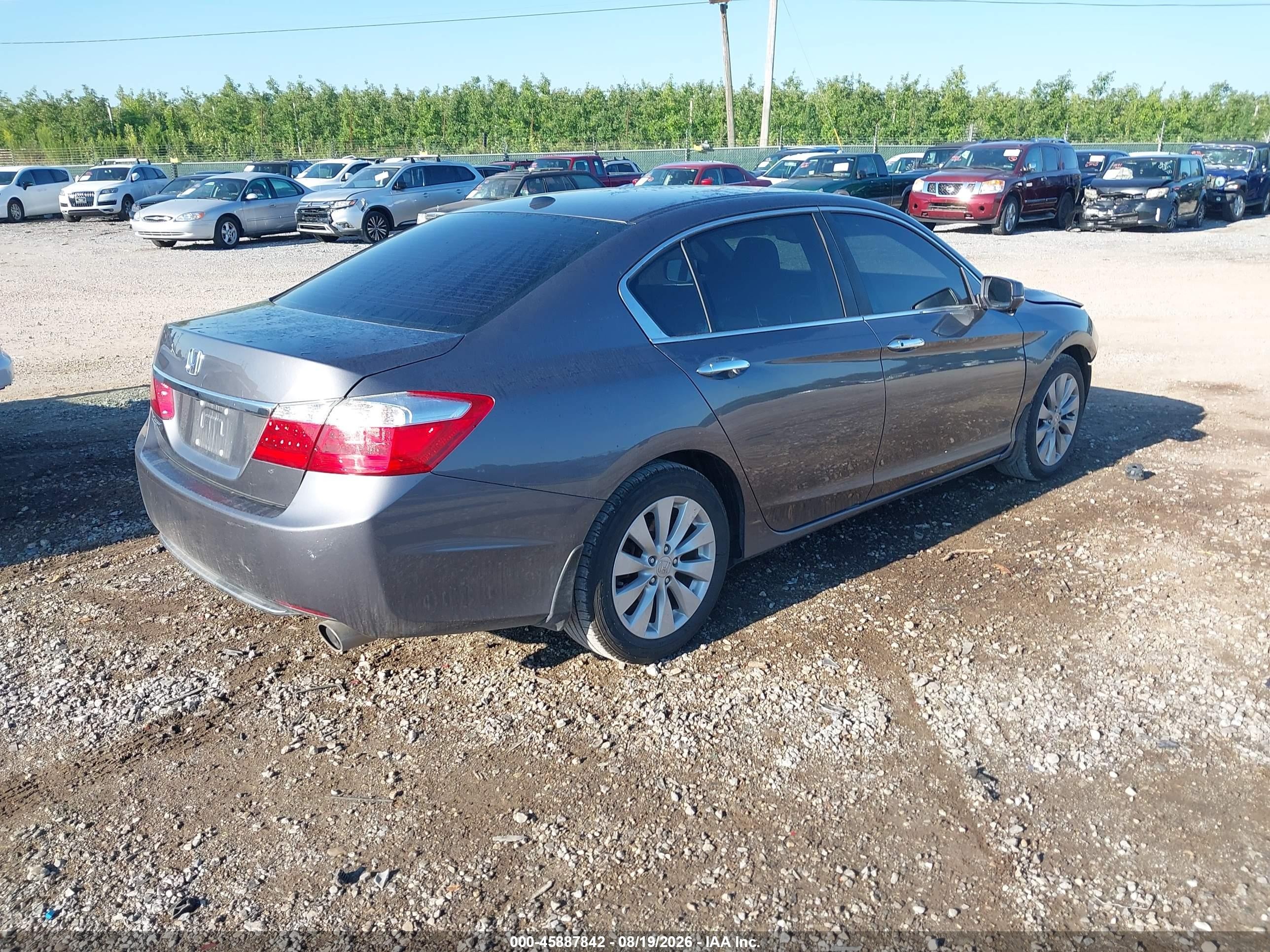 2013 Honda Accord Ex-l Серый vin: 1HGCR2F87DA144030