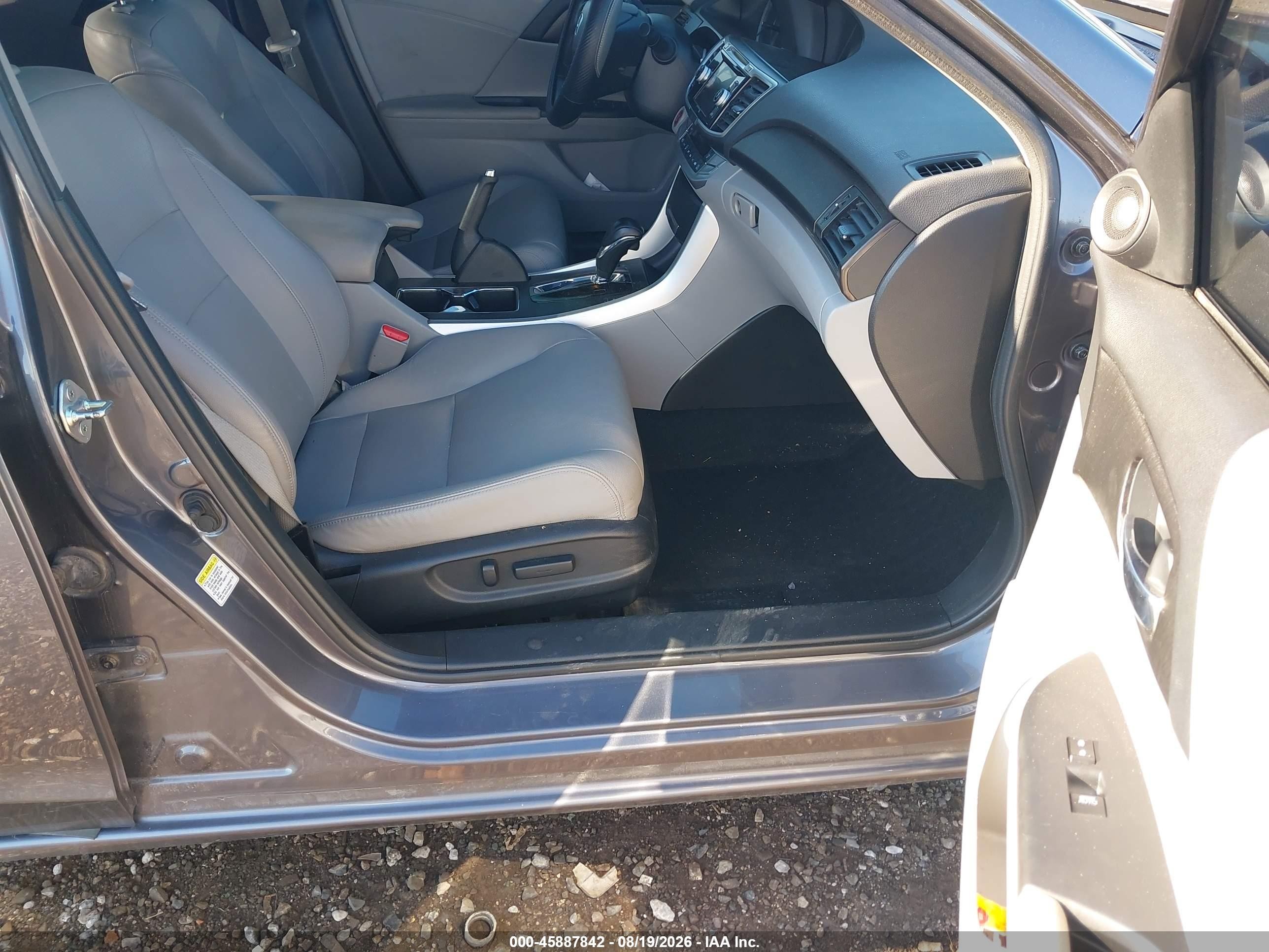 2013 Honda Accord Ex-l Серый vin: 1HGCR2F87DA144030