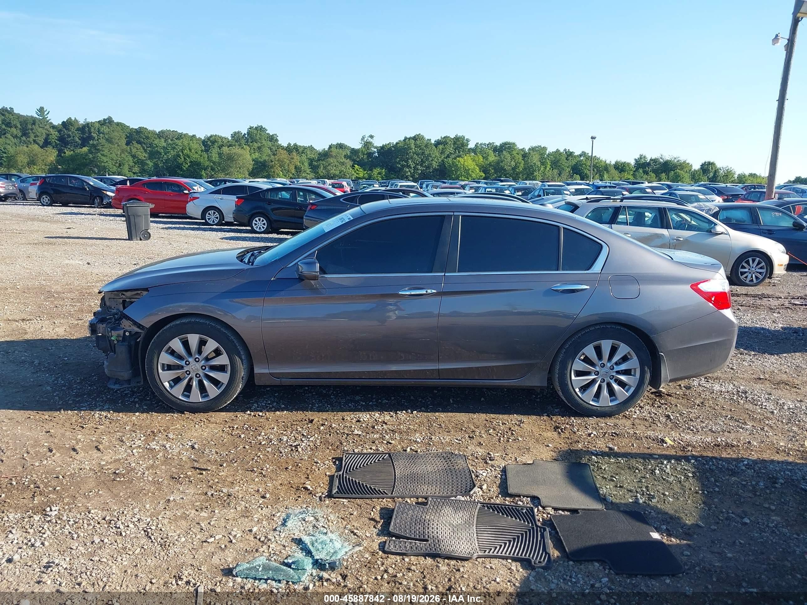 2013 Honda Accord Ex-l Серый vin: 1HGCR2F87DA144030