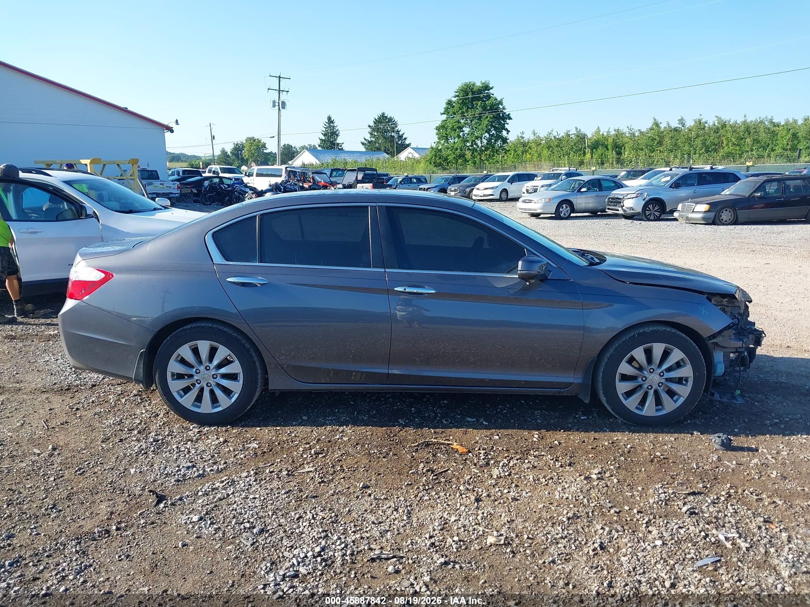 2013 Honda Accord Ex-l Серый vin: 1HGCR2F87DA144030