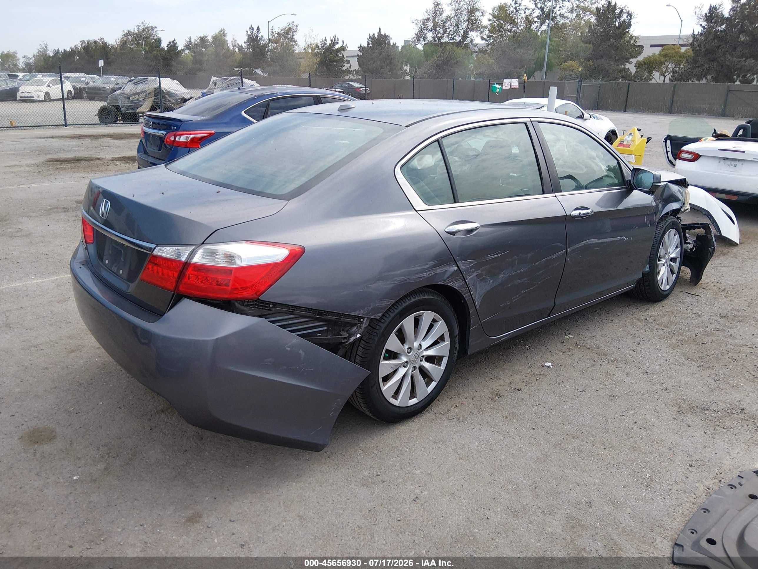 2013 Honda Accord Ex-l Gray vin: 1HGCR2F87DA148529