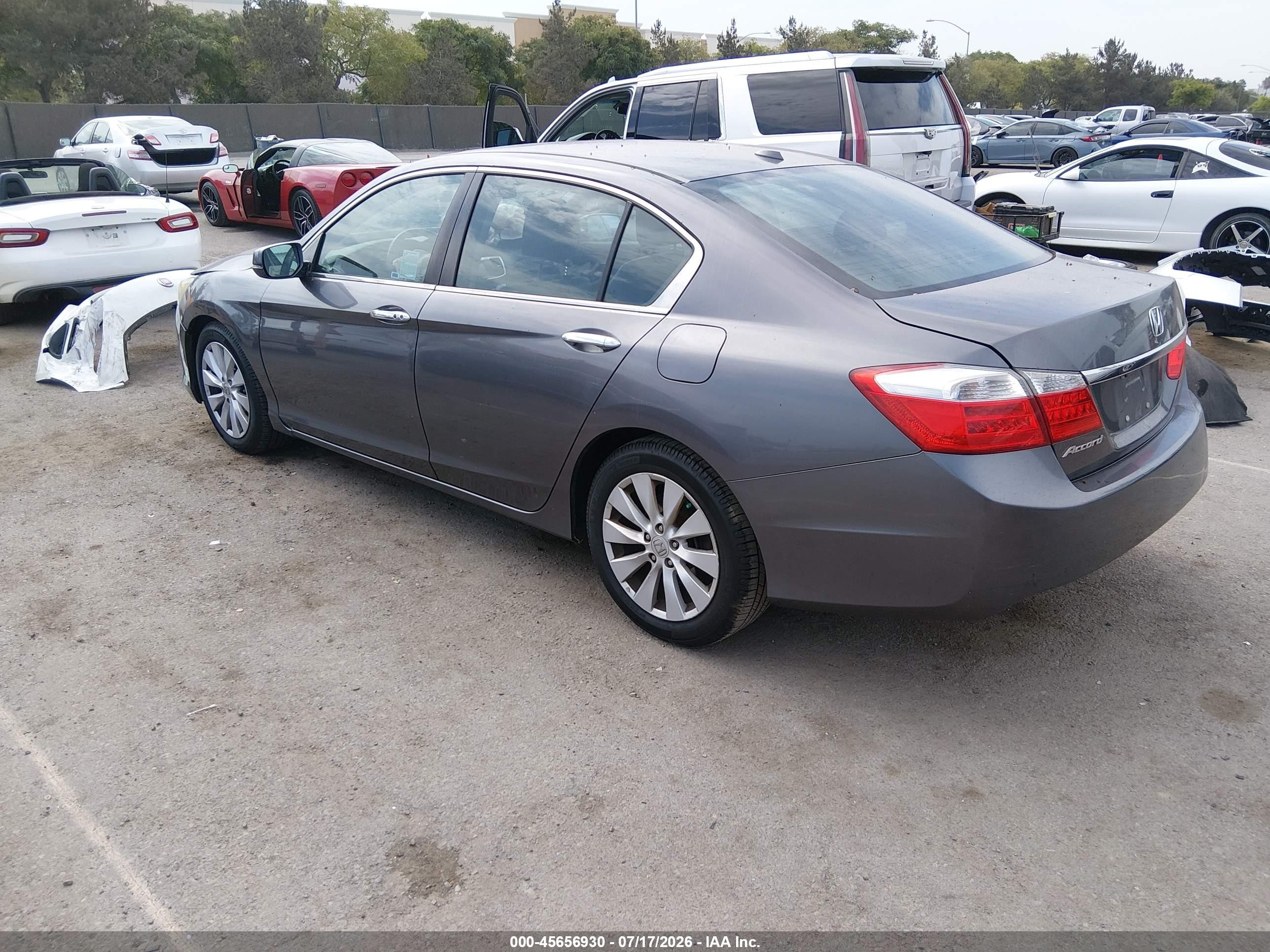 2013 Honda Accord Ex-l Gray vin: 1HGCR2F87DA148529