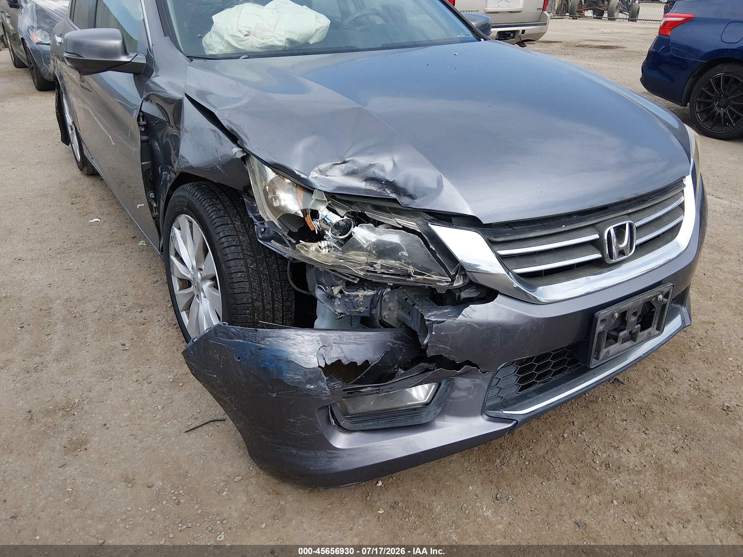 2013 Honda Accord Ex-l Gray vin: 1HGCR2F87DA148529