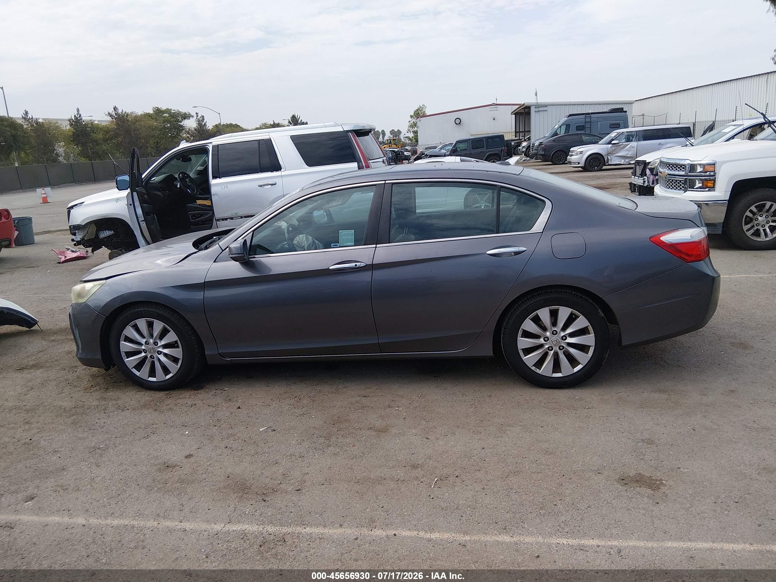 2013 Honda Accord Ex-l Gray vin: 1HGCR2F87DA148529