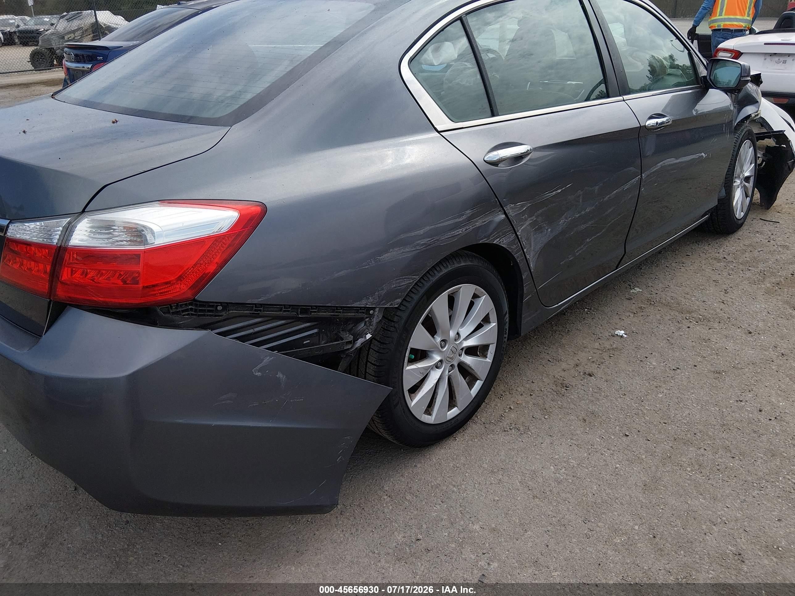 2013 Honda Accord Ex-l Gray vin: 1HGCR2F87DA148529