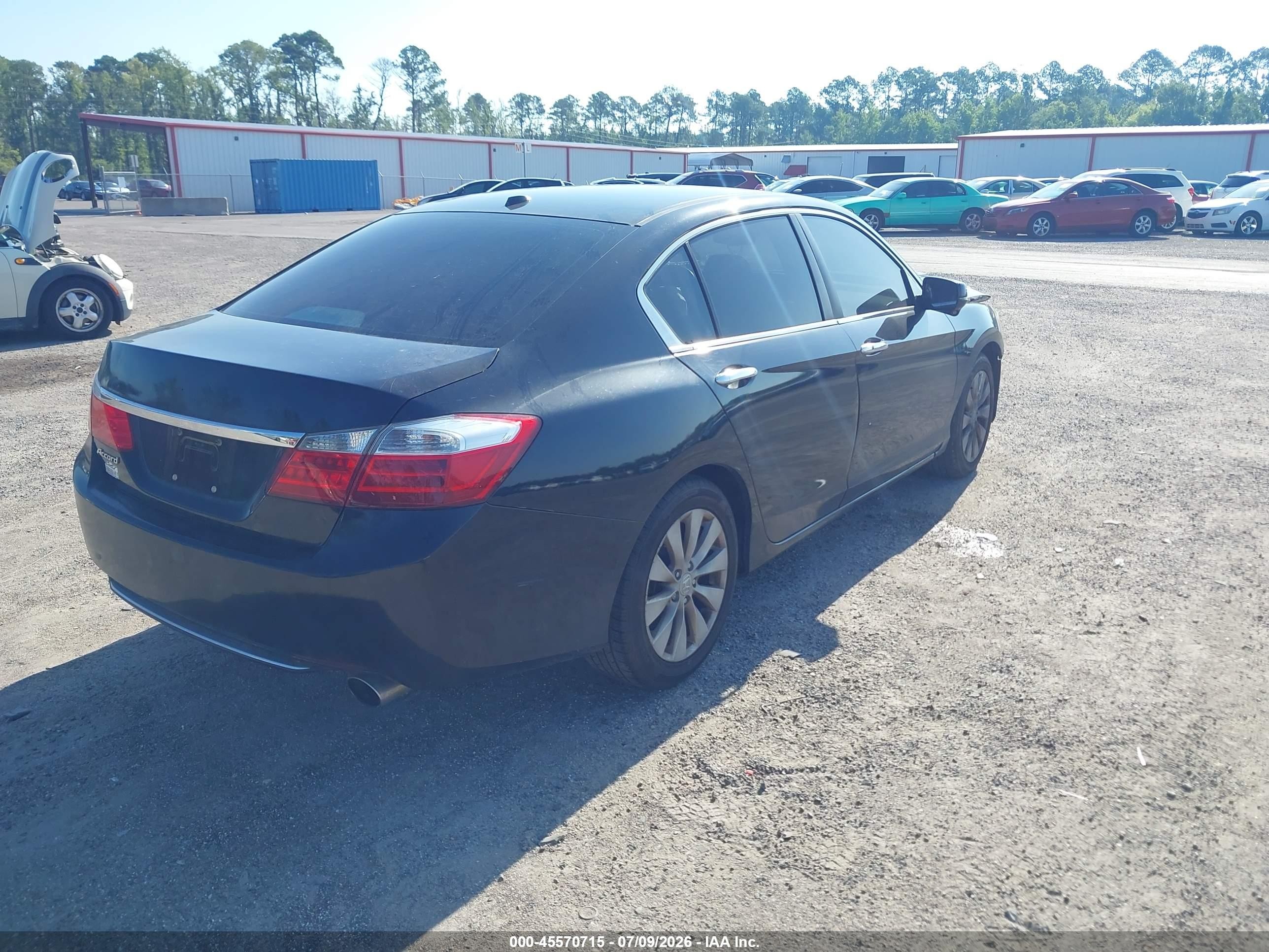 2013 Honda Accord Ex-l Black vin: 1HGCR2F87DA153536
