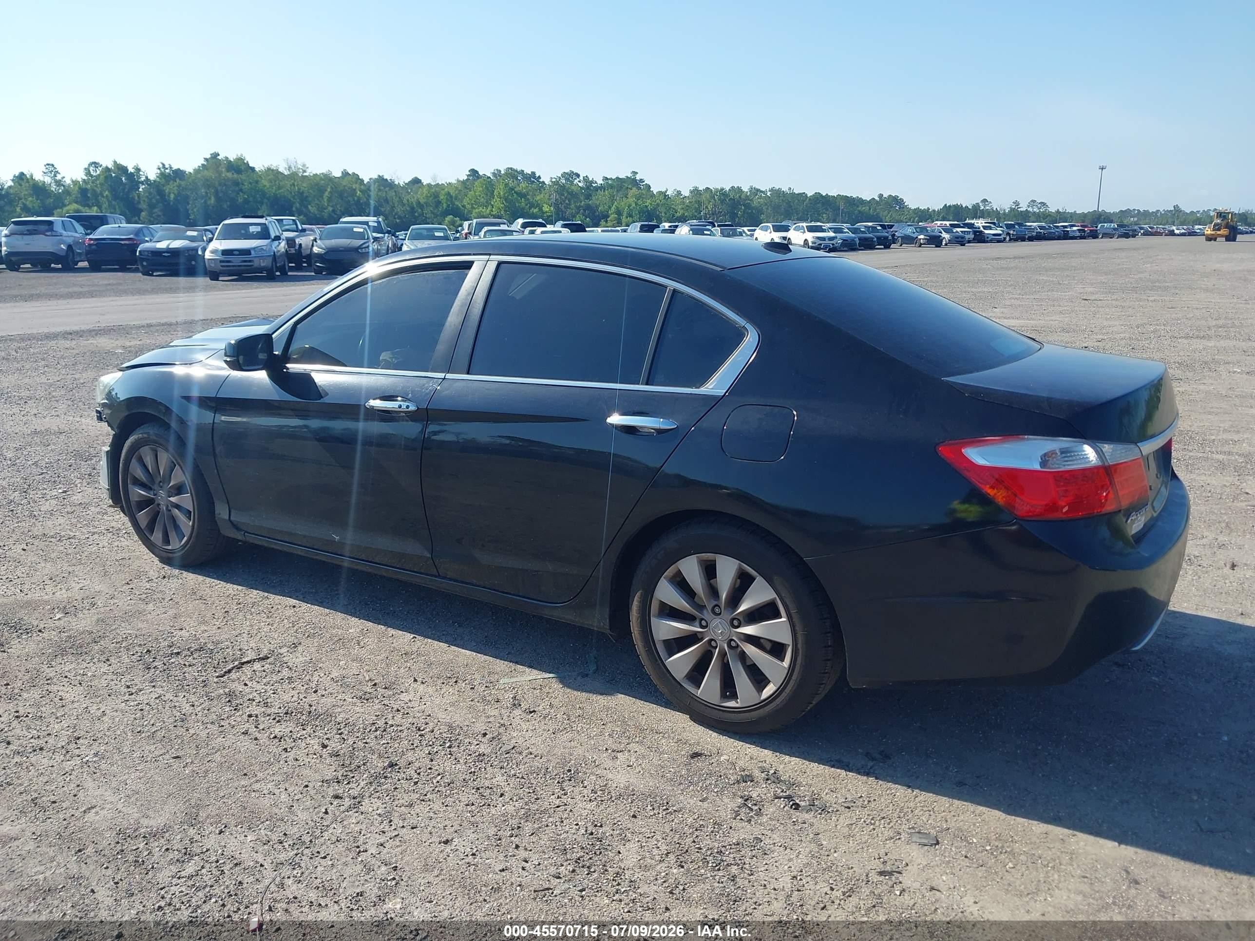 2013 Honda Accord Ex-l Black vin: 1HGCR2F87DA153536