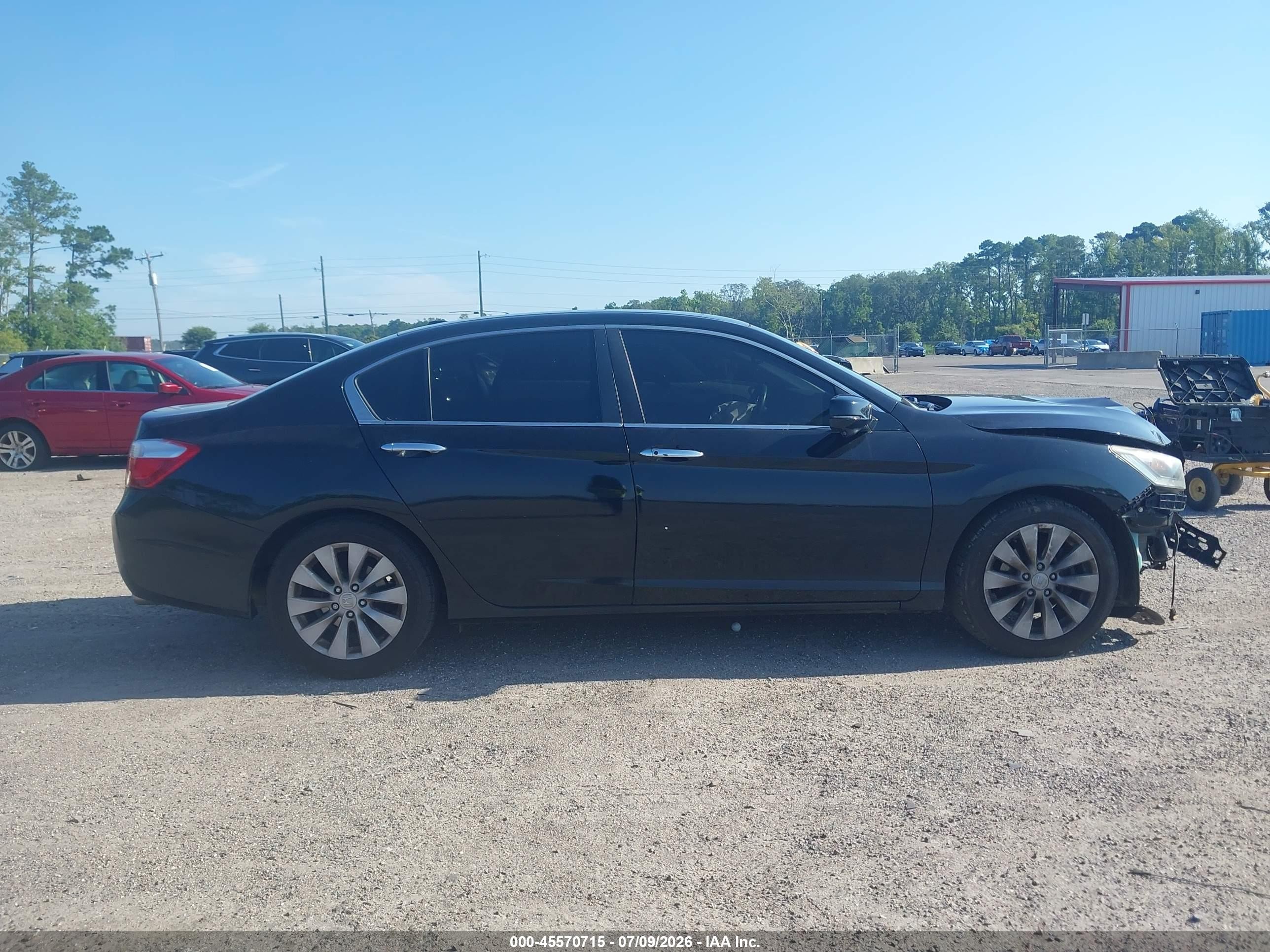 2013 Honda Accord Ex-l Black vin: 1HGCR2F87DA153536