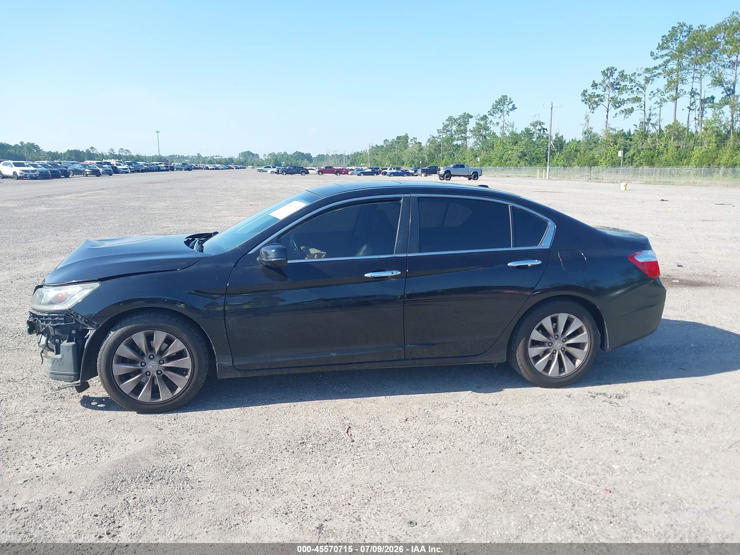 2013 Honda Accord Ex-l Black vin: 1HGCR2F87DA153536