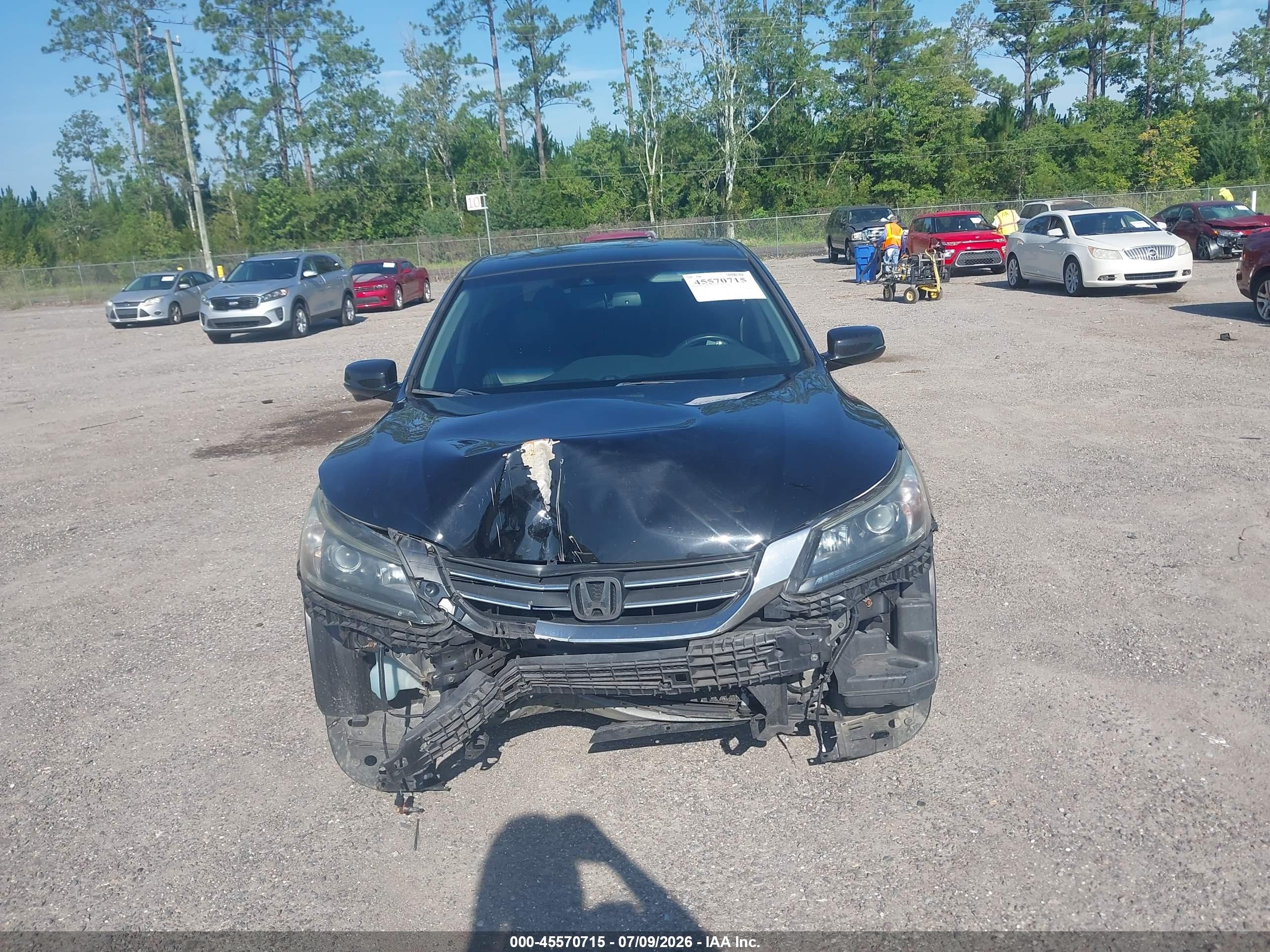 2013 Honda Accord Ex-l Black vin: 1HGCR2F87DA153536