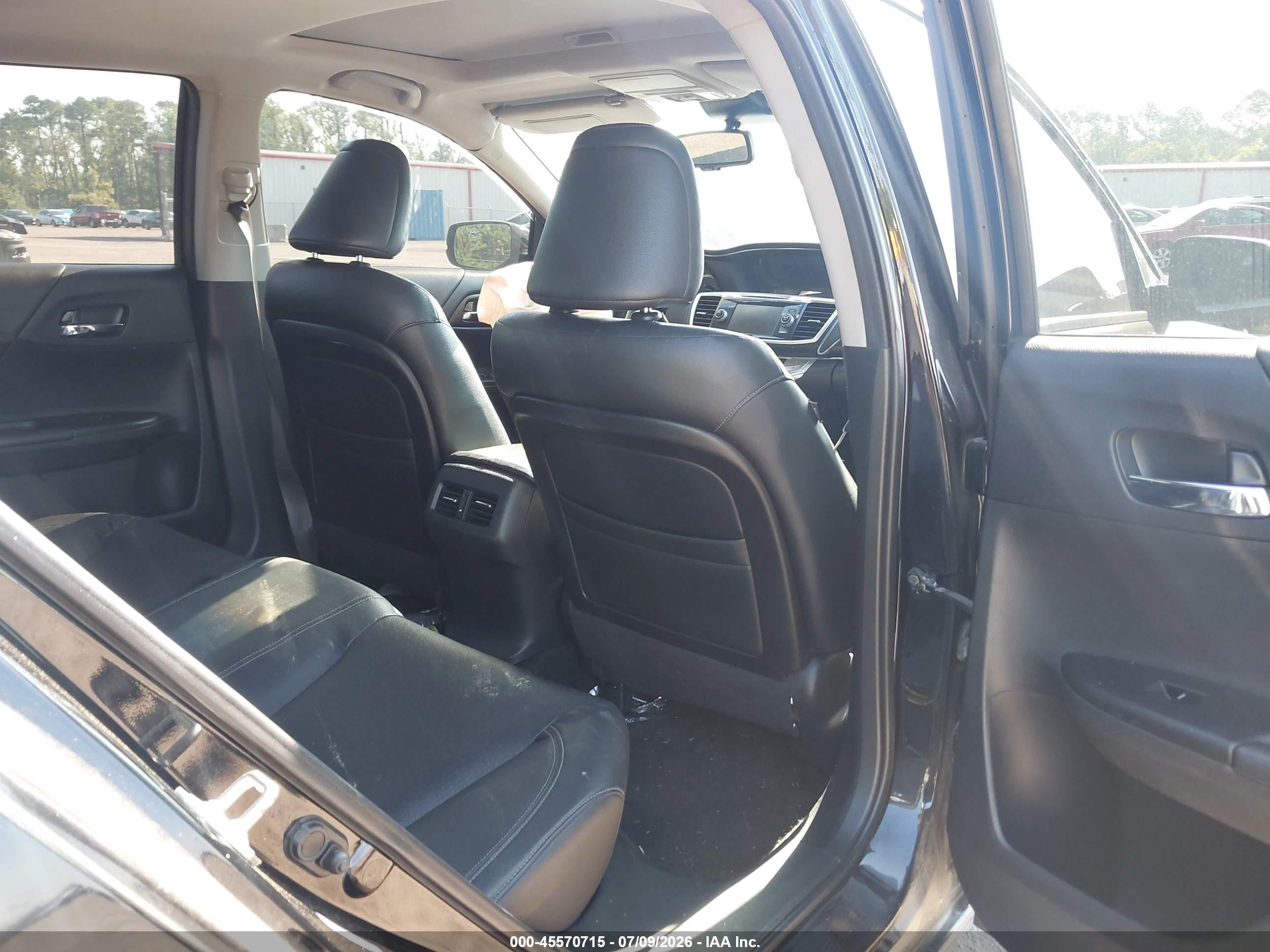2013 Honda Accord Ex-l Black vin: 1HGCR2F87DA153536