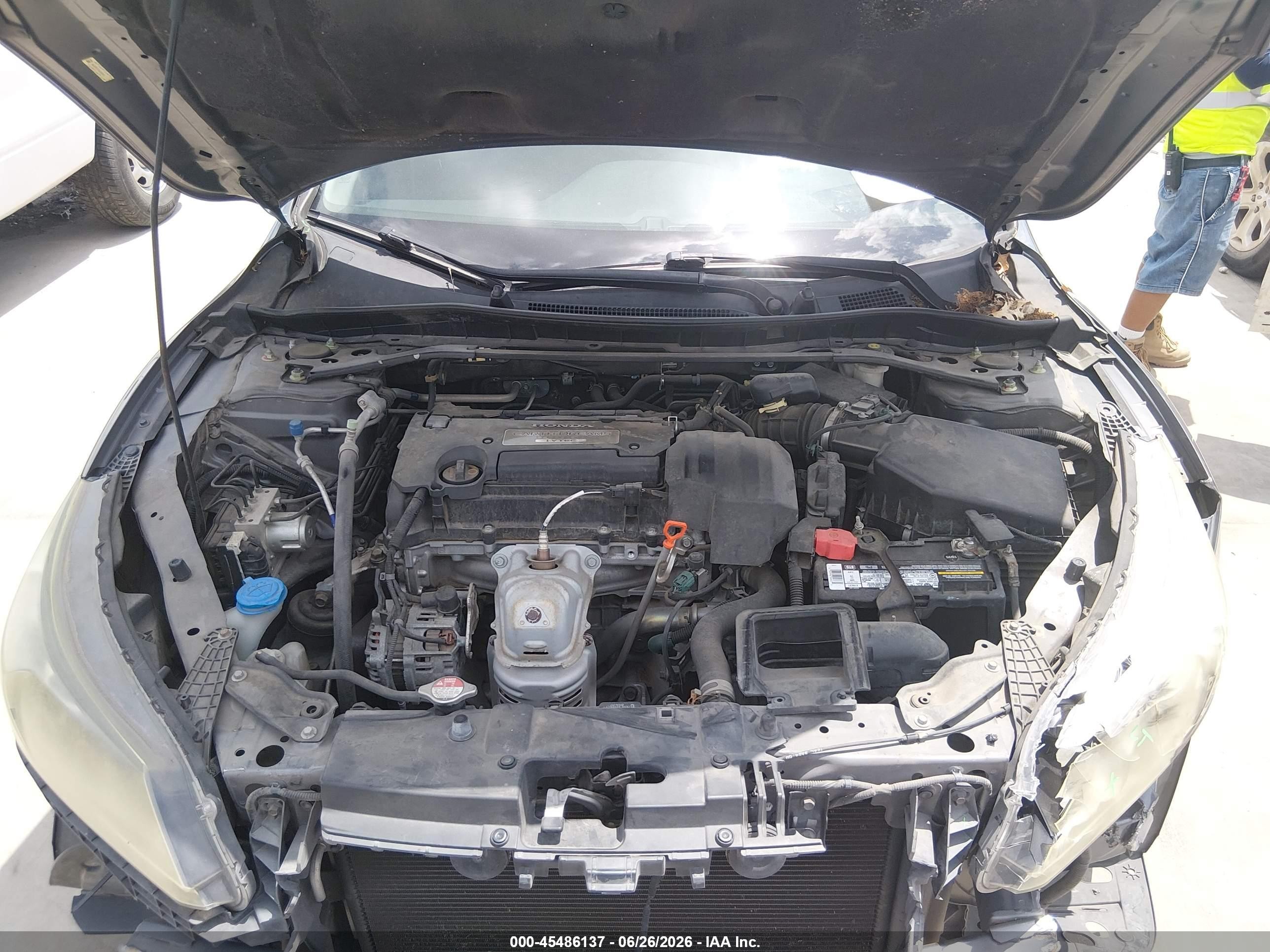 2013 Honda Accord Ex-l Серый vin: 1HGCR2F87DA153648
