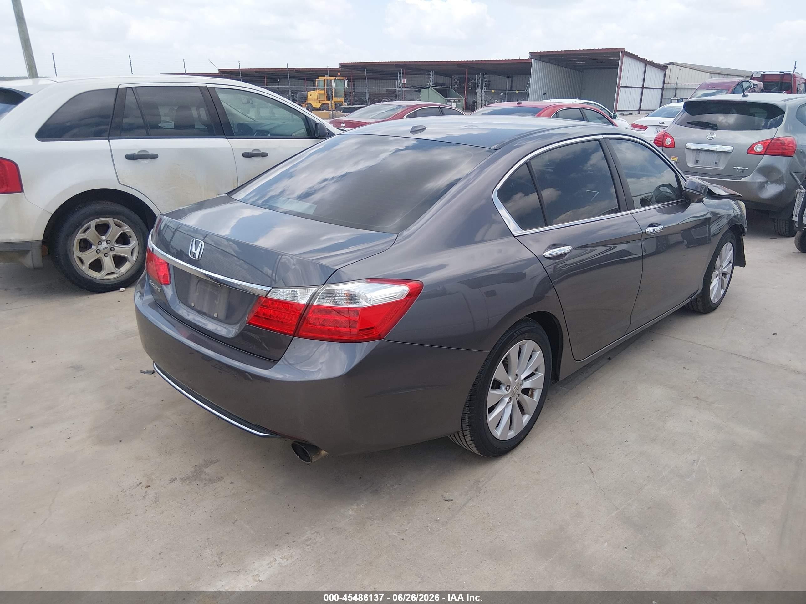 2013 Honda Accord Ex-l Серый vin: 1HGCR2F87DA153648
