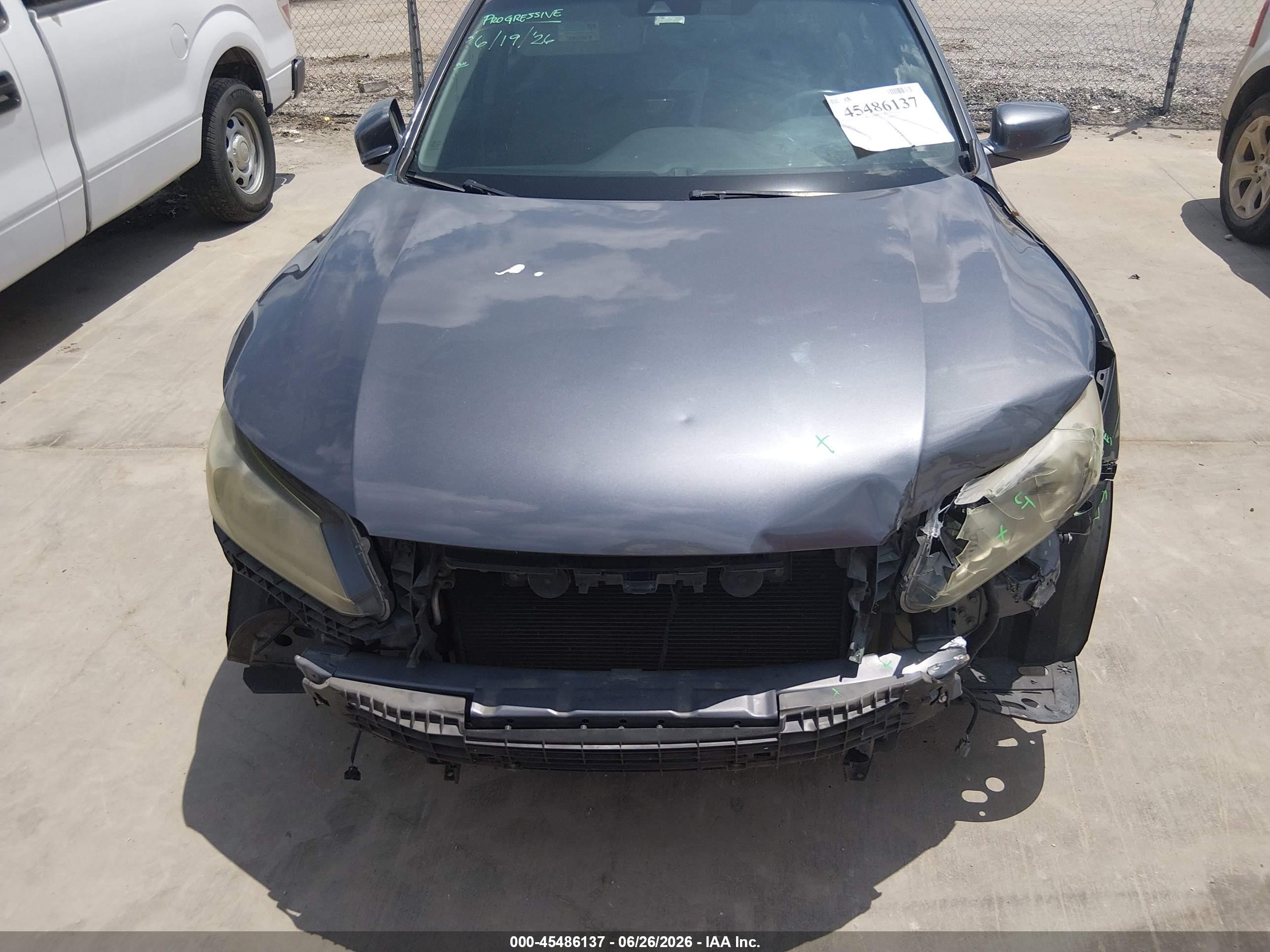 2013 Honda Accord Ex-l Серый vin: 1HGCR2F87DA153648