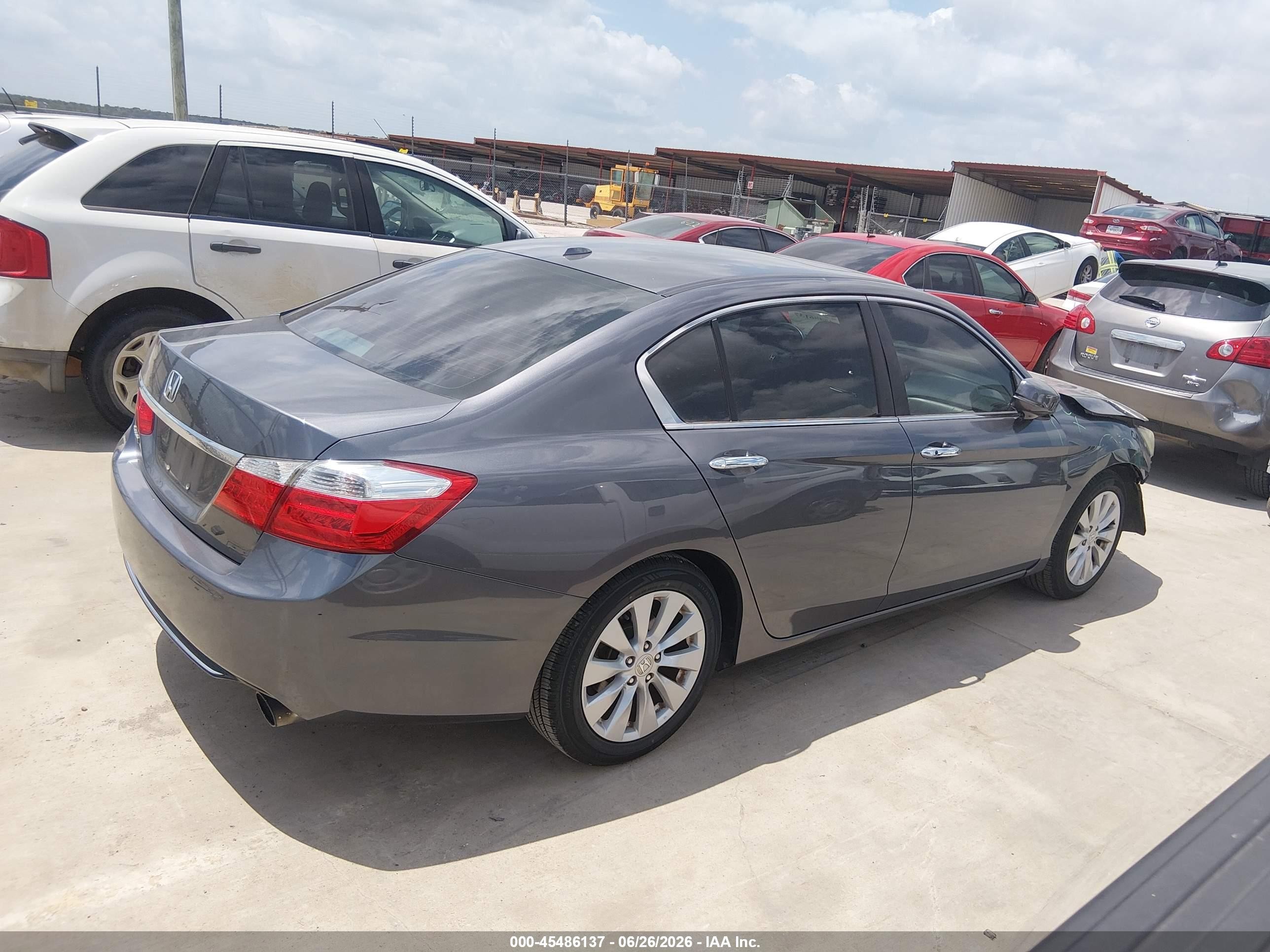 2013 Honda Accord Ex-l Серый vin: 1HGCR2F87DA153648