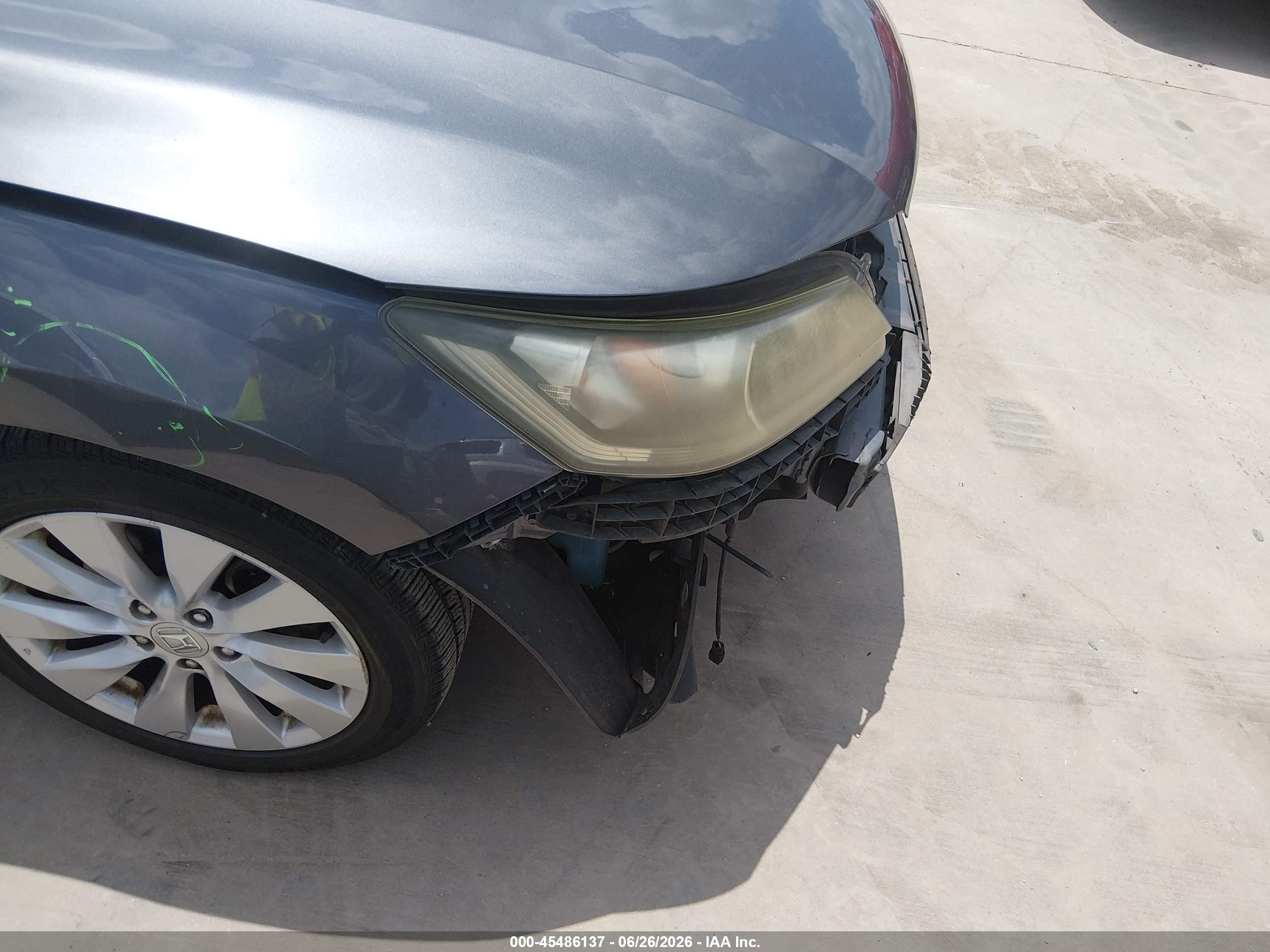 2013 Honda Accord Ex-l Серый vin: 1HGCR2F87DA153648
