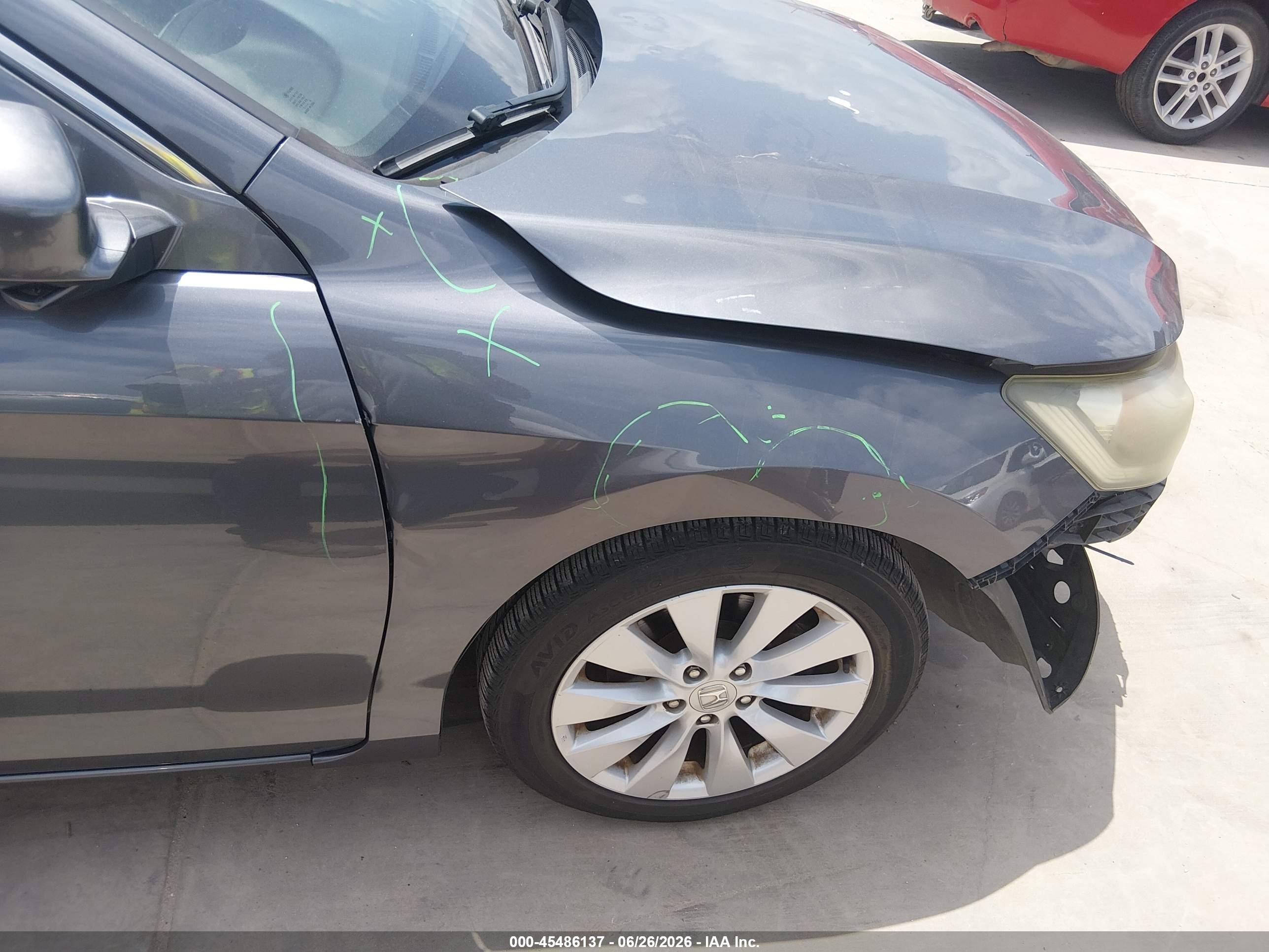 2013 Honda Accord Ex-l Серый vin: 1HGCR2F87DA153648