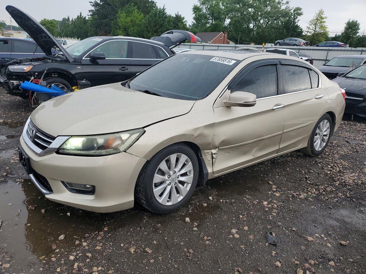 2013 Honda Accord Exl Beige vin: 1HGCR2F87DA157232