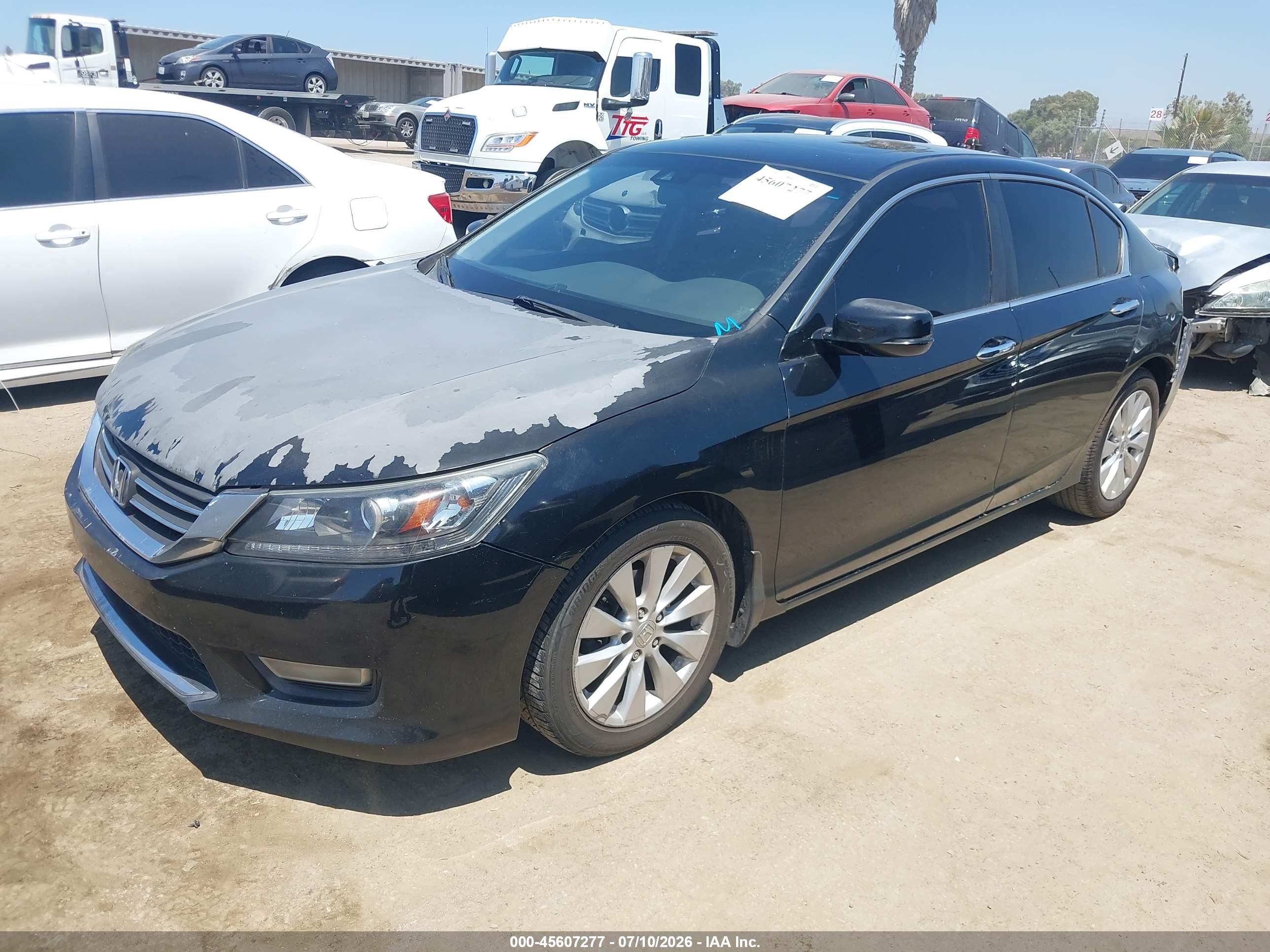 2013 Honda Accord Ex-l Черный vin: 1HGCR2F87DA157716