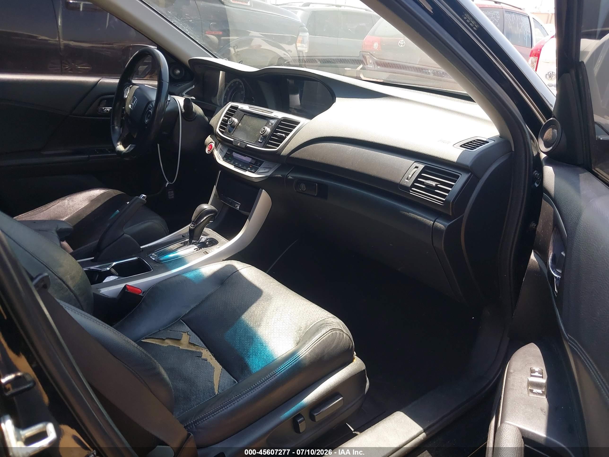 2013 Honda Accord Ex-l Черный vin: 1HGCR2F87DA157716