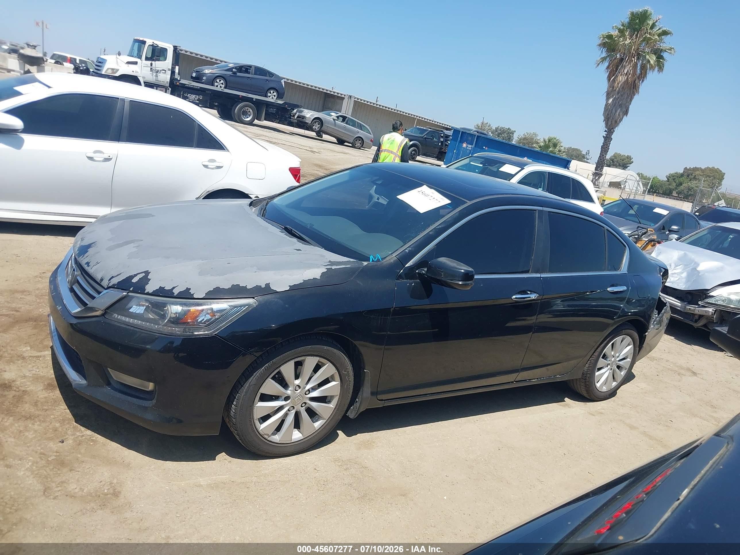 2013 Honda Accord Ex-l Черный vin: 1HGCR2F87DA157716