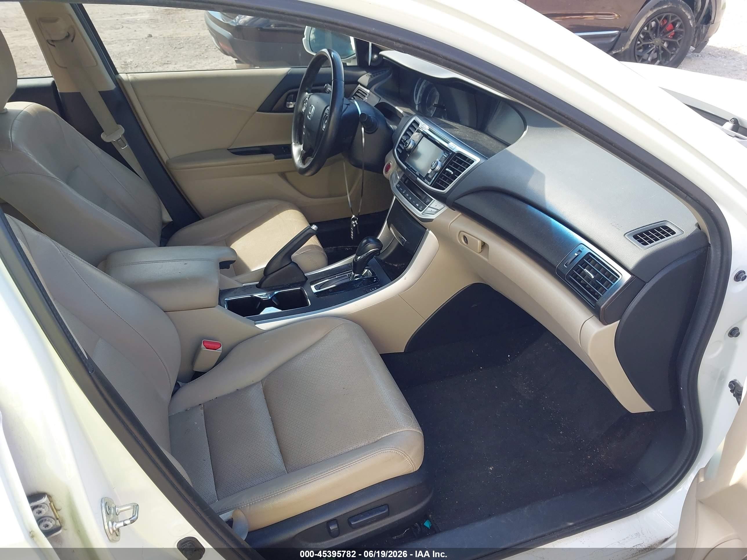 2013 Honda Accord Ex-l Белый vin: 1HGCR2F87DA198704