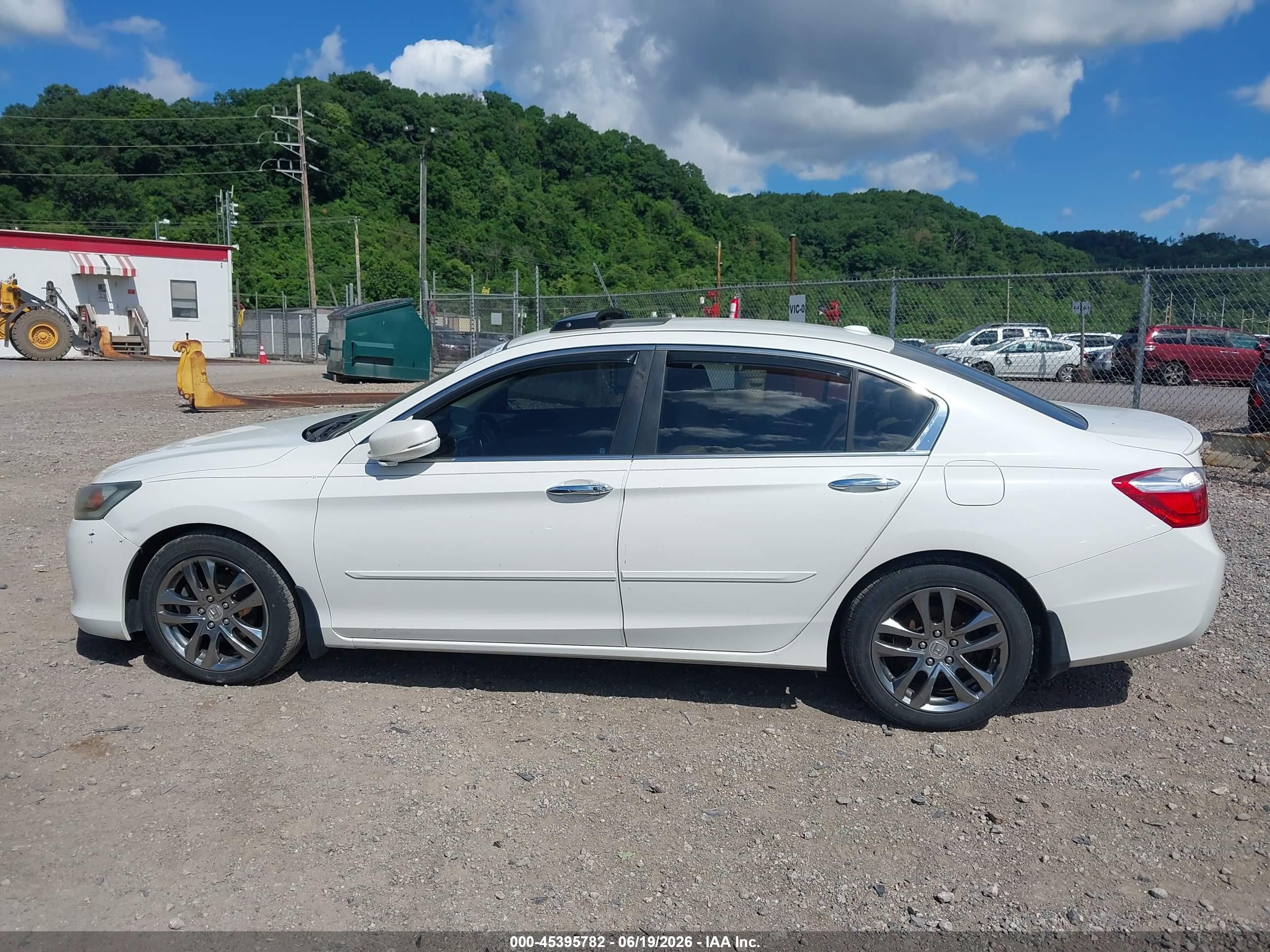 2013 Honda Accord Ex-l Белый vin: 1HGCR2F87DA198704