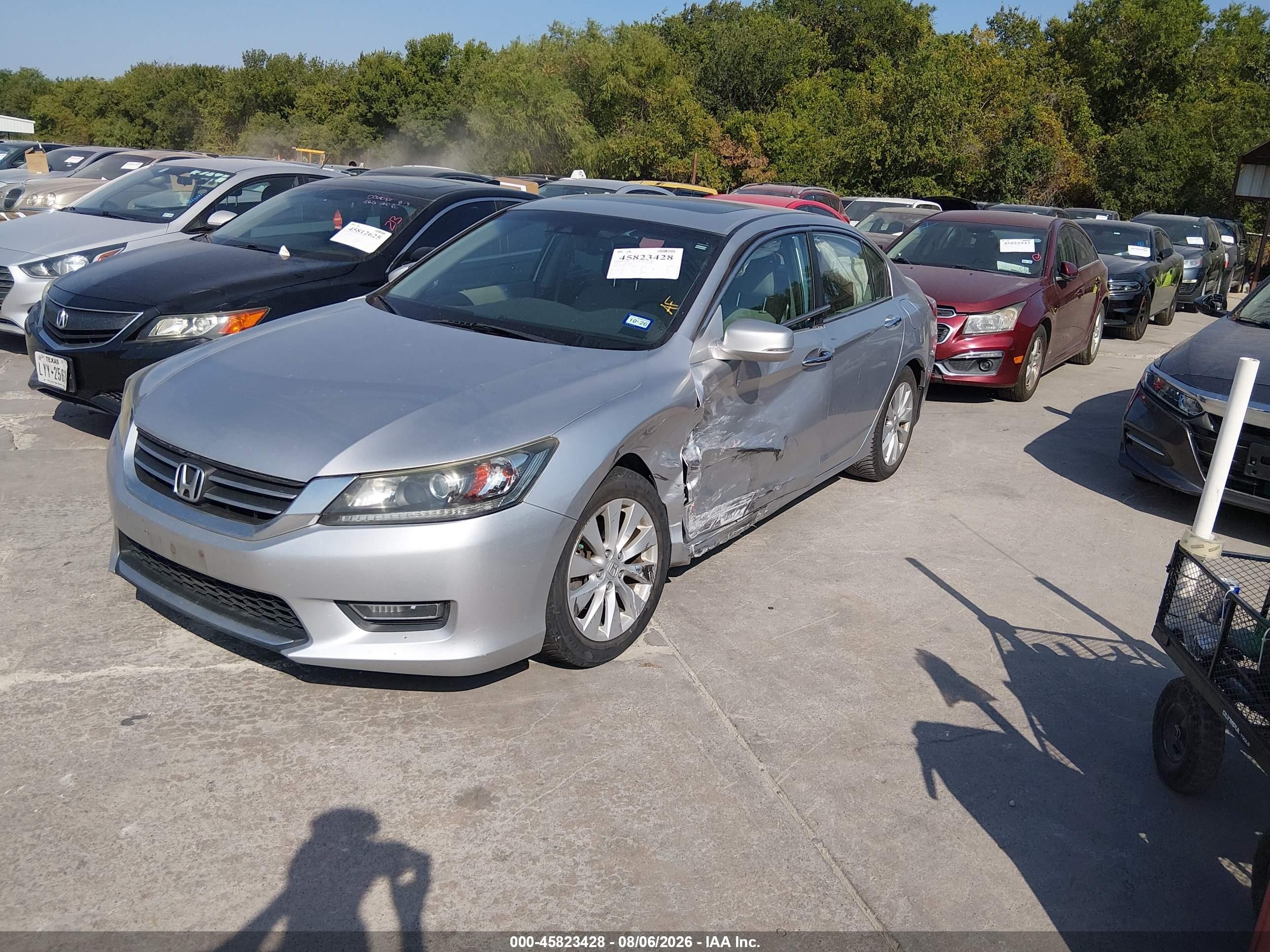 2013 Honda Accord Ex-l Gray vin: 1HGCR2F87DA205912