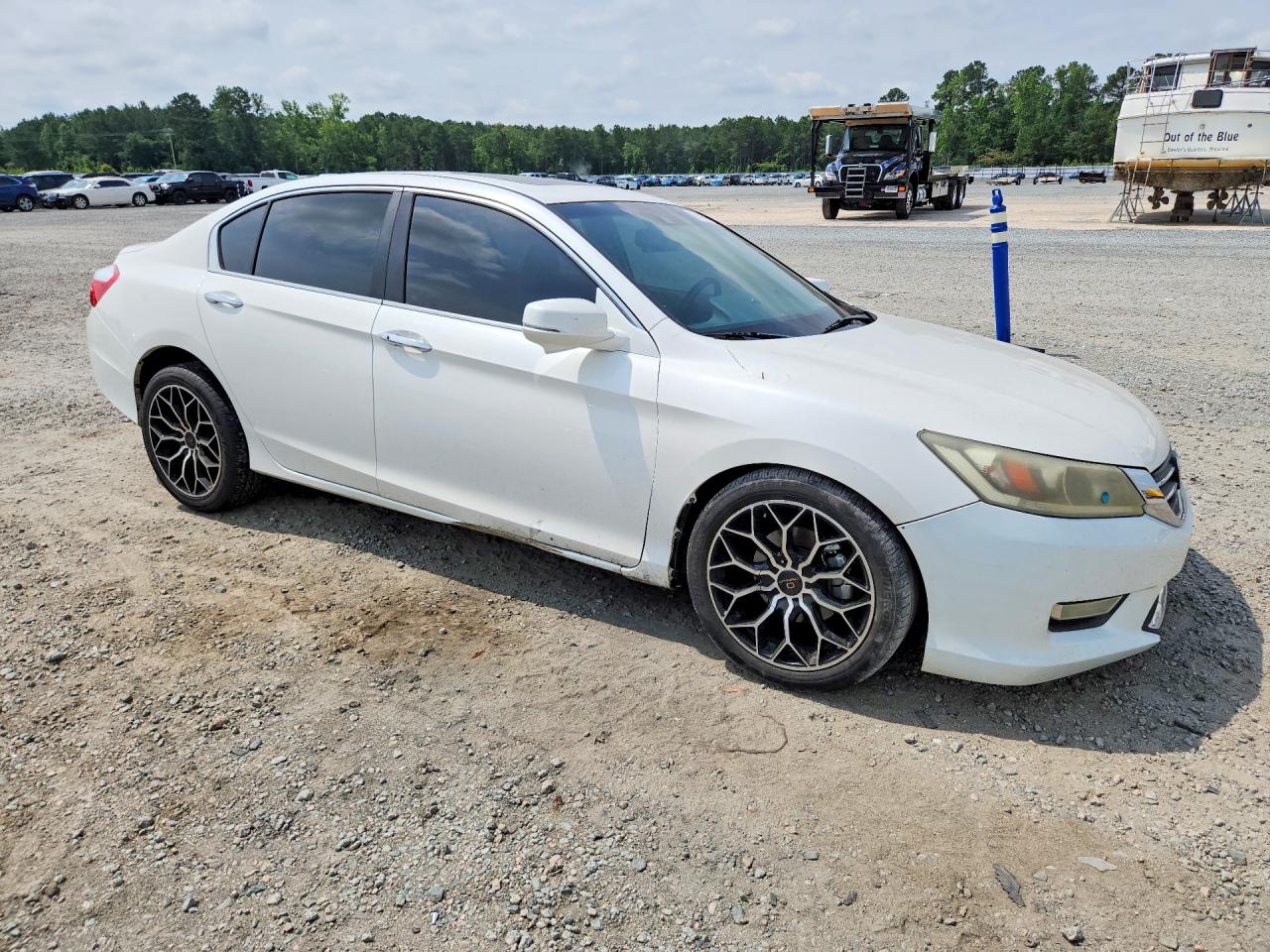 2013 Honda Accord Exl Белый vin: 1HGCR2F87DA209023