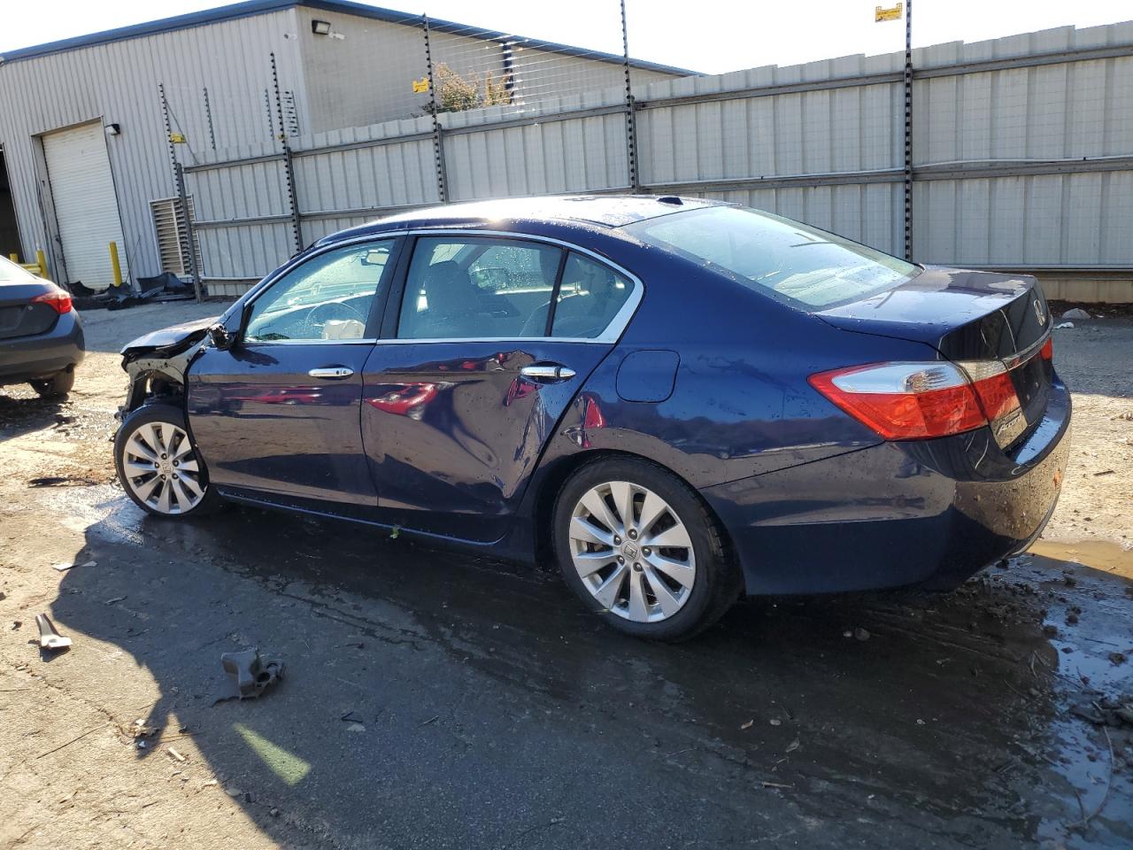 2013 Honda Accord Exl Blue vin: 1HGCR2F87DA210415