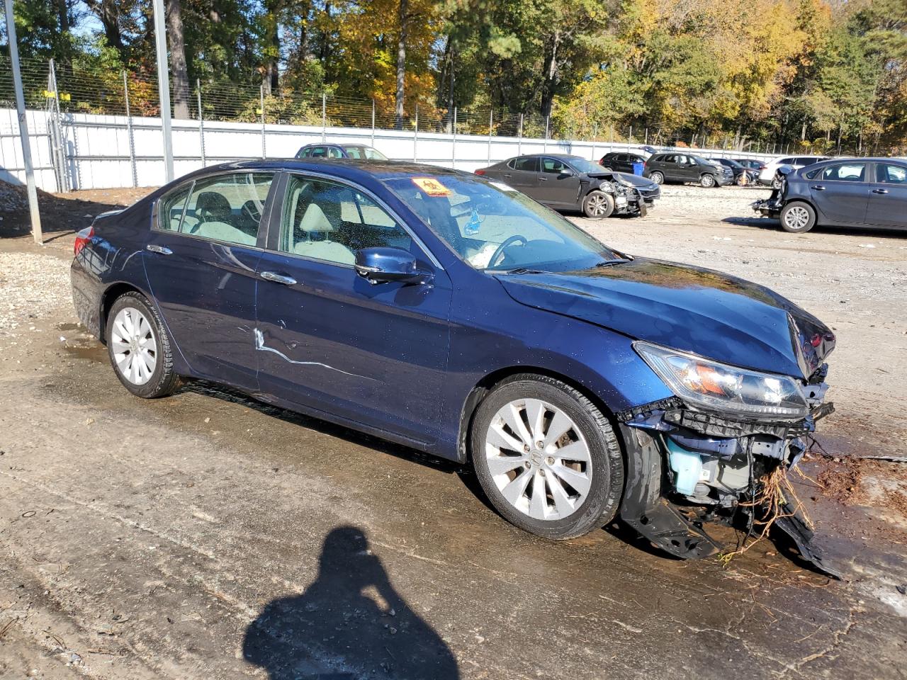 2013 Honda Accord Exl Blue vin: 1HGCR2F87DA210415