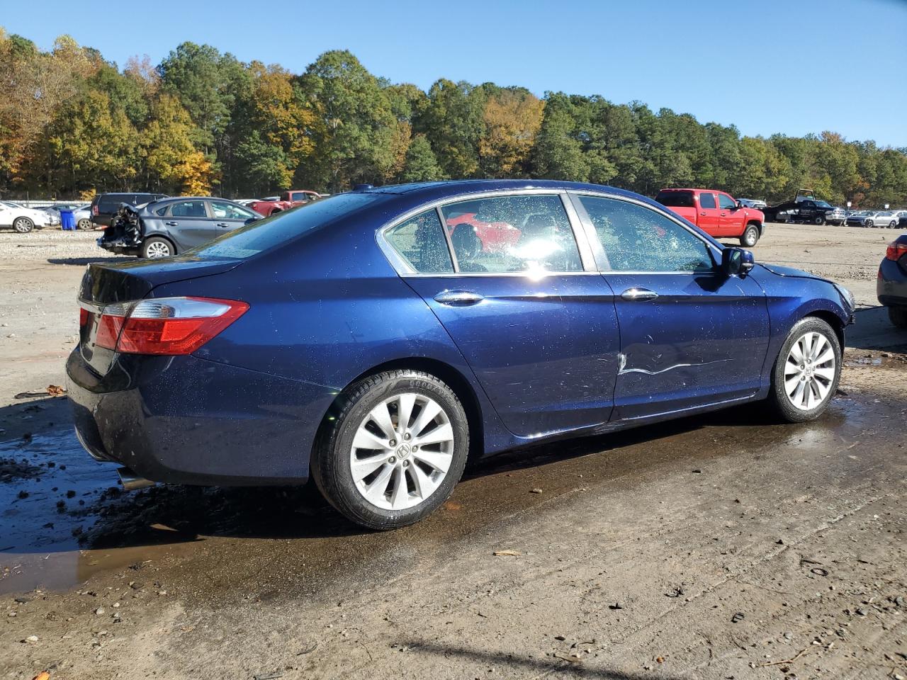 2013 Honda Accord Exl Blue vin: 1HGCR2F87DA210415