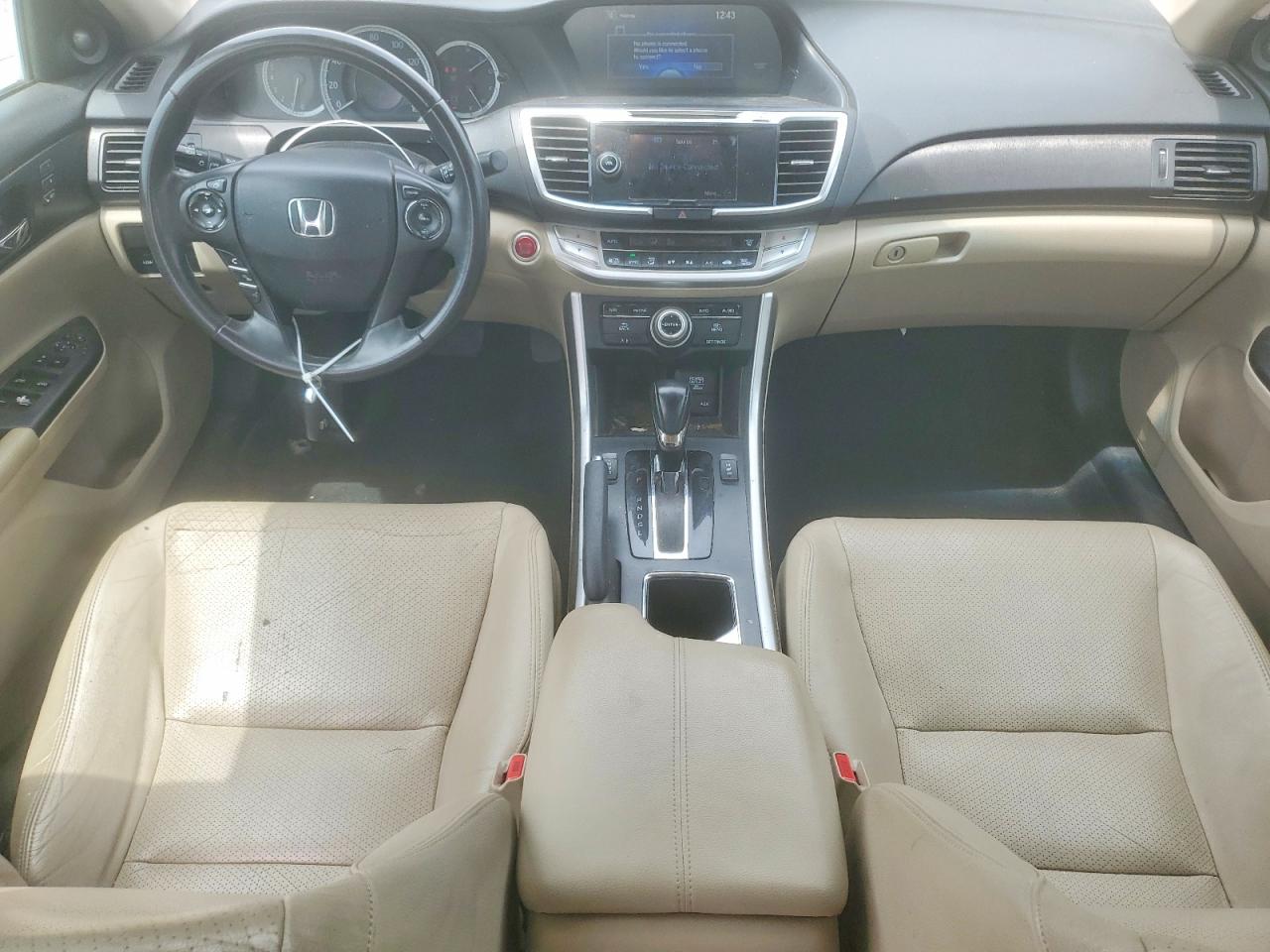 2013 Honda Accord Exl White vin: 1HGCR2F87DA218787