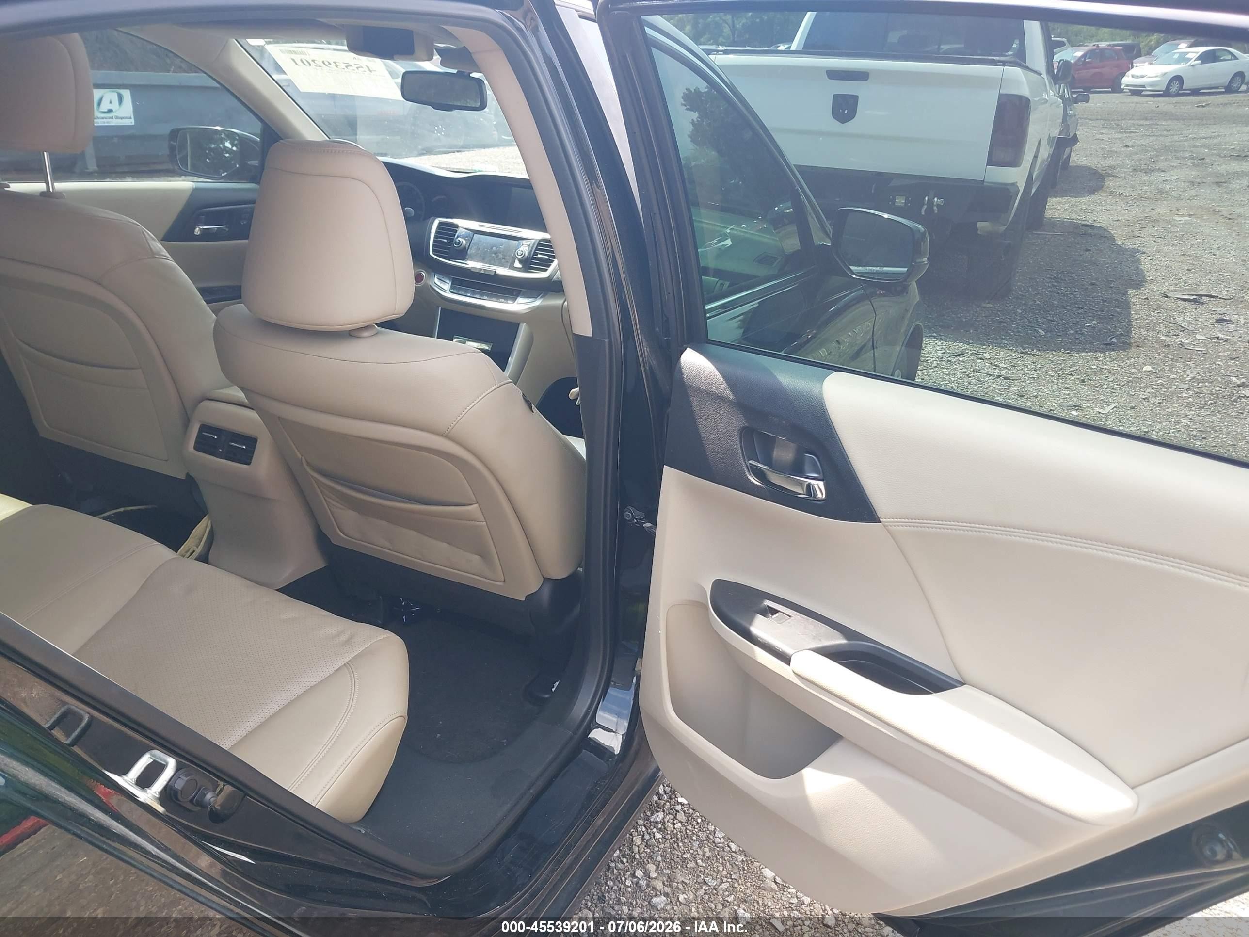 2013 Honda Accord Ex-l Black vin: 1HGCR2F87DA231698