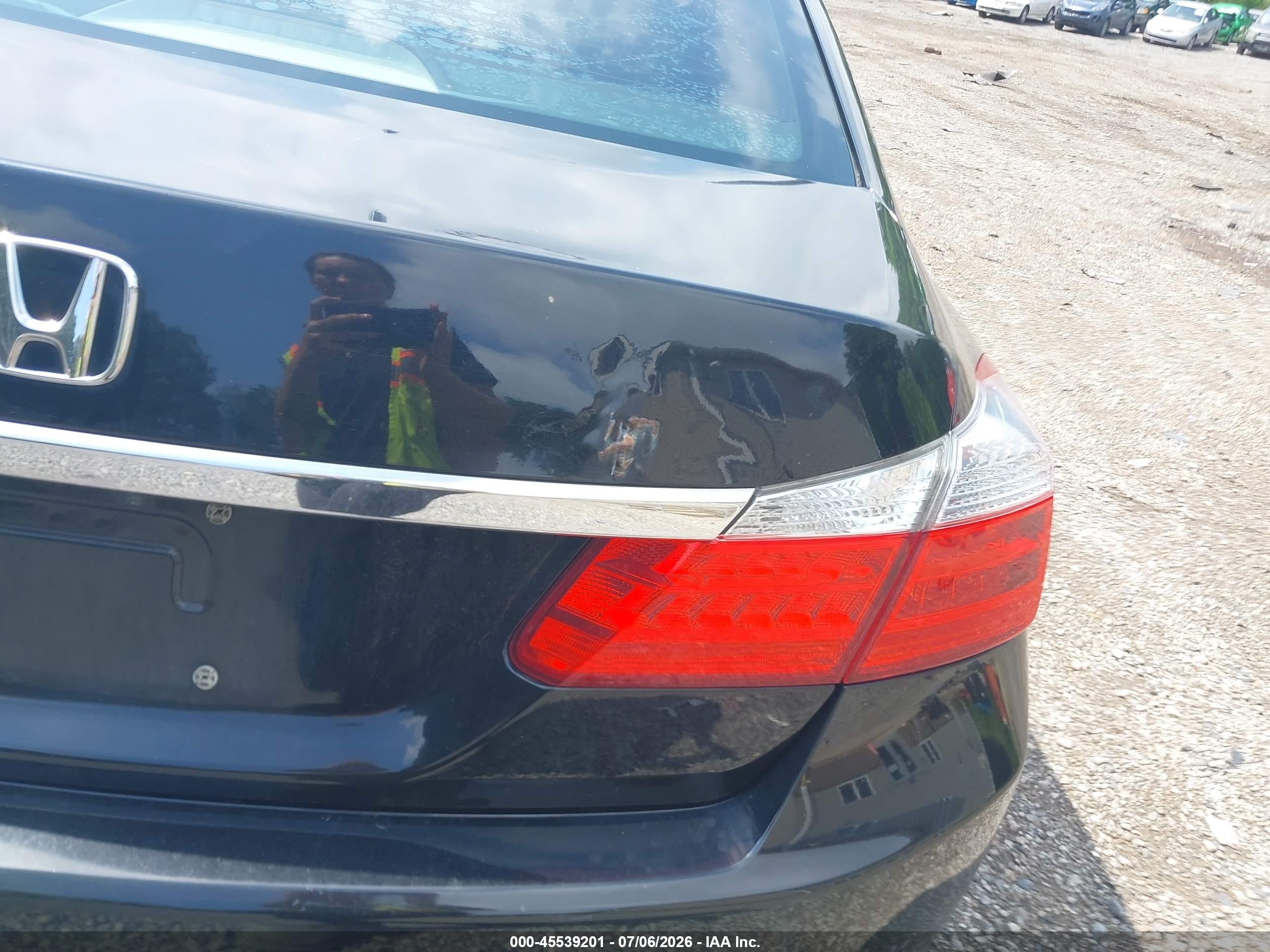 2013 Honda Accord Ex-l Black vin: 1HGCR2F87DA231698